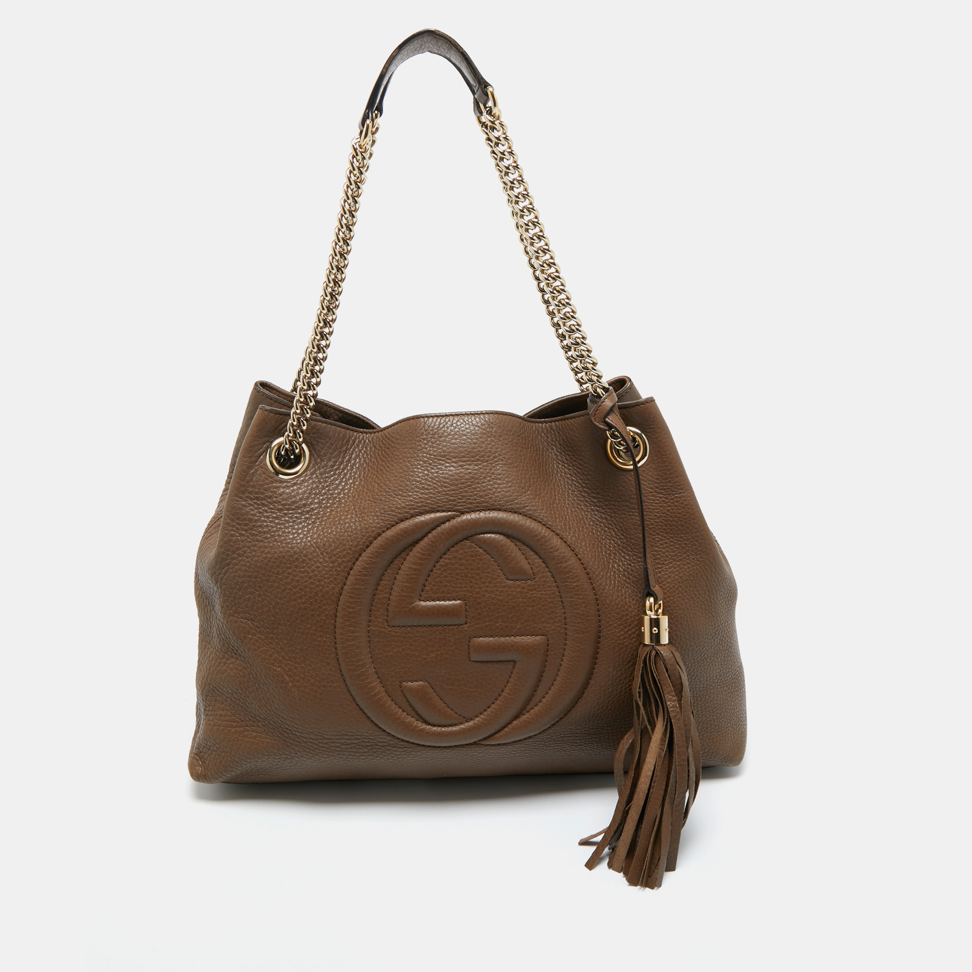 

Gucci Brown Leather  Soho Chain Shoulder Bag