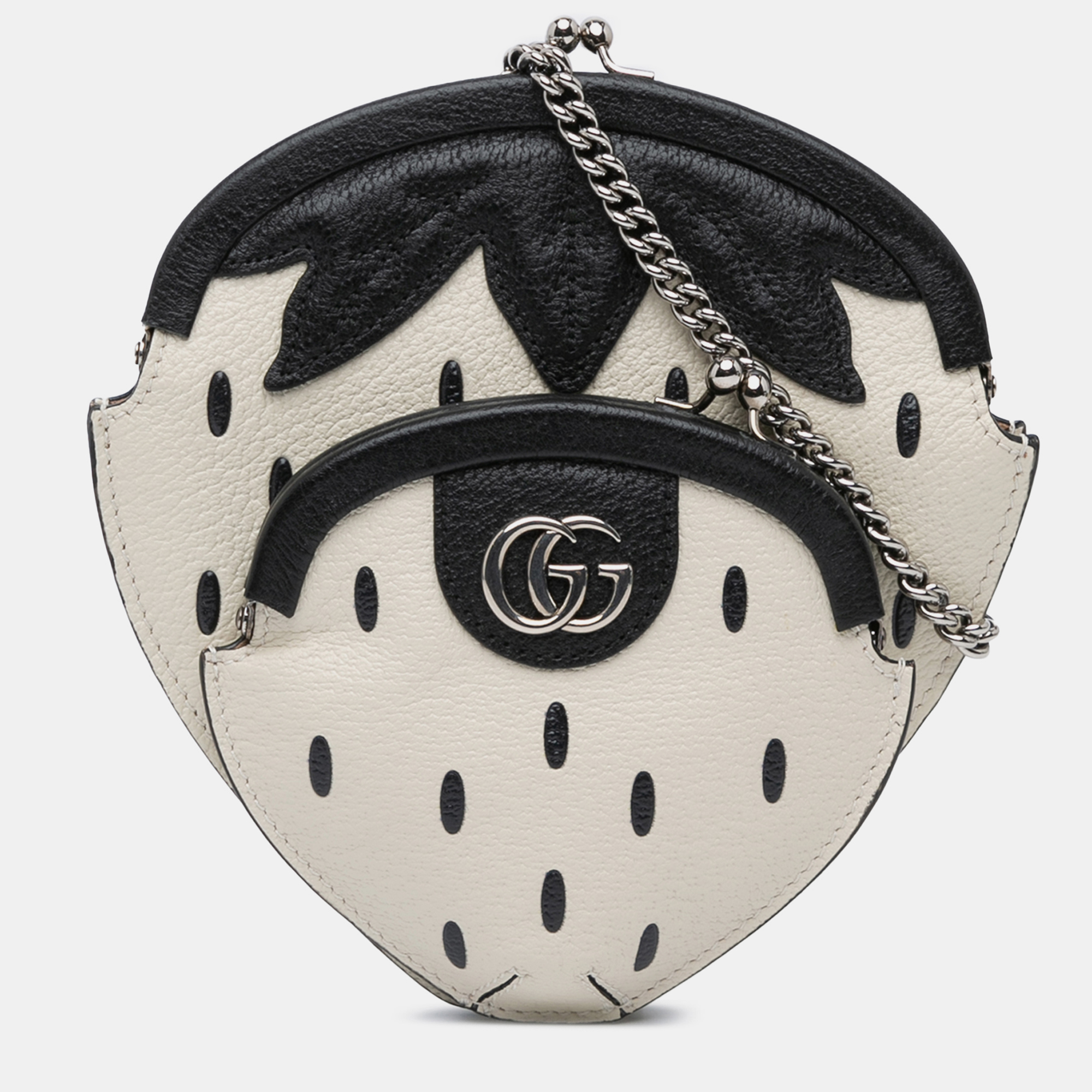 

Gucci White Leather Fruittini Strawberry Crossbody Bag