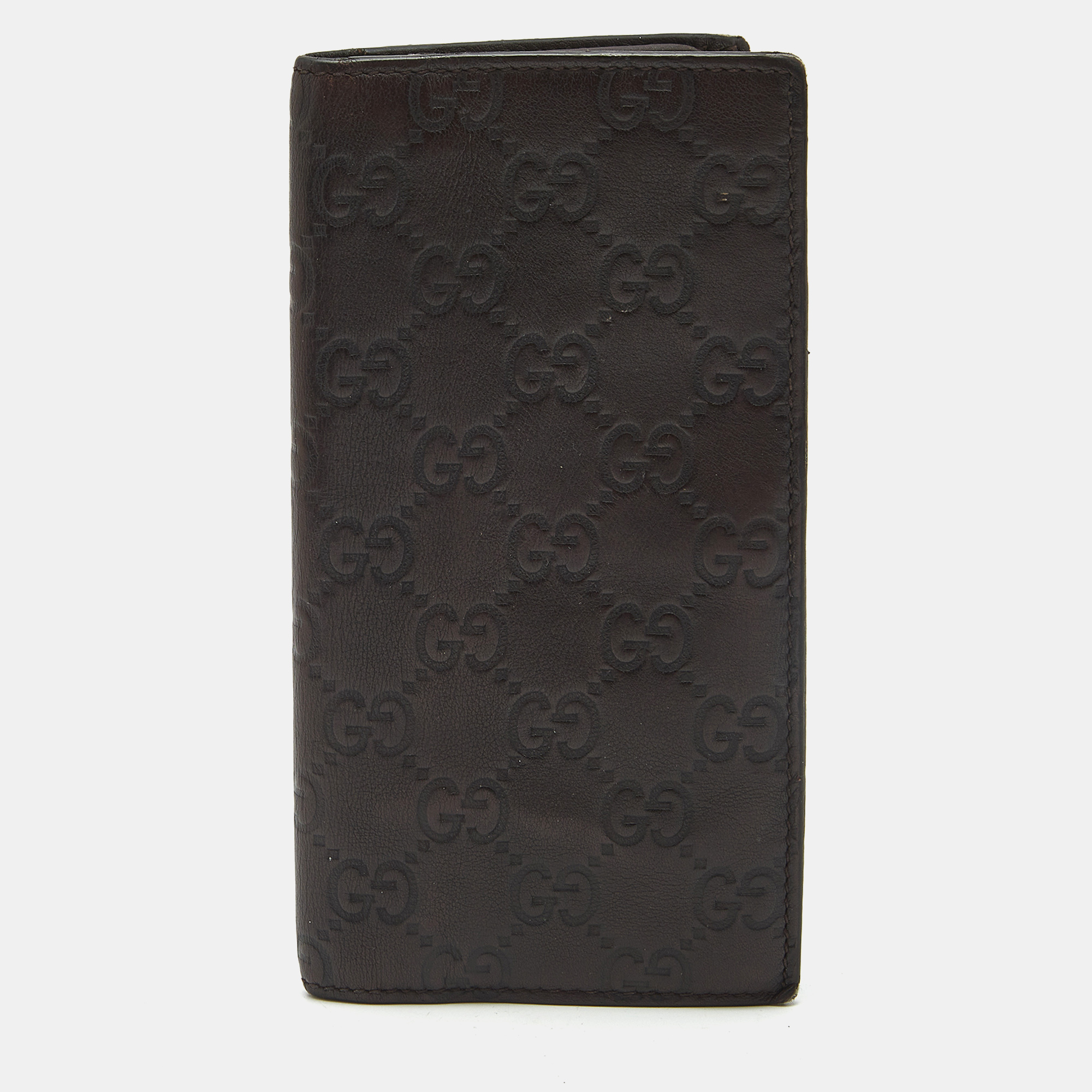 

Gucci Brown Guccissima Leather Bifold Long Wallet