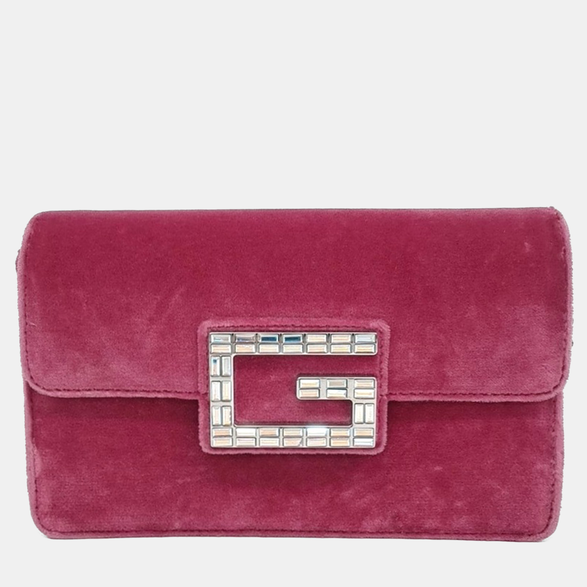 

Gucci Purple Velvet Crossbody Bag