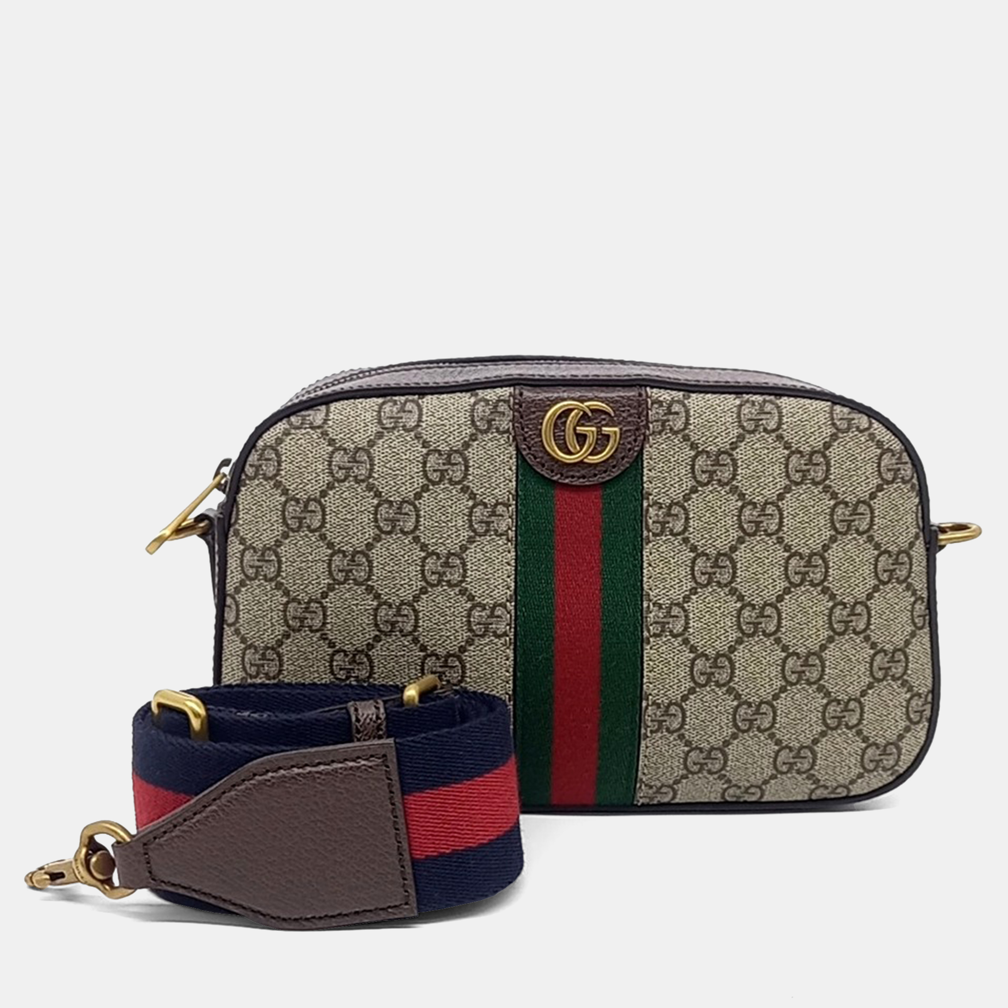 

Gucci Beige Canvas Ophidia GG Small Crossbody Bag