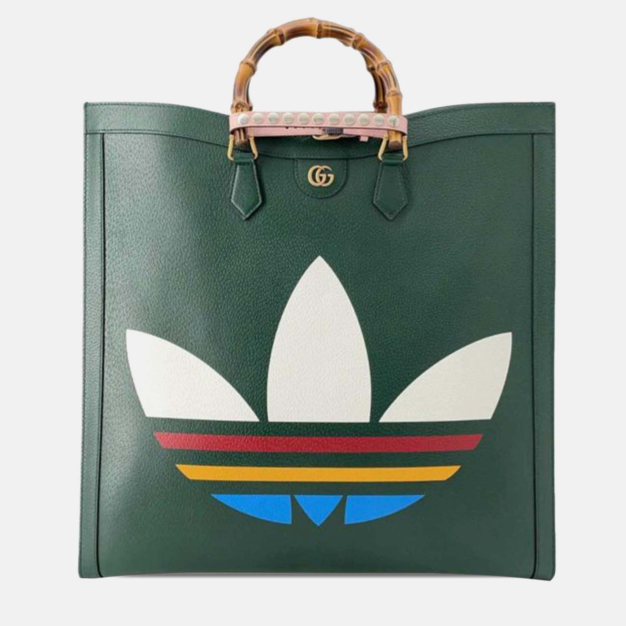 

Gucci X Adidas Diana Satchel Maxi Bag, Green