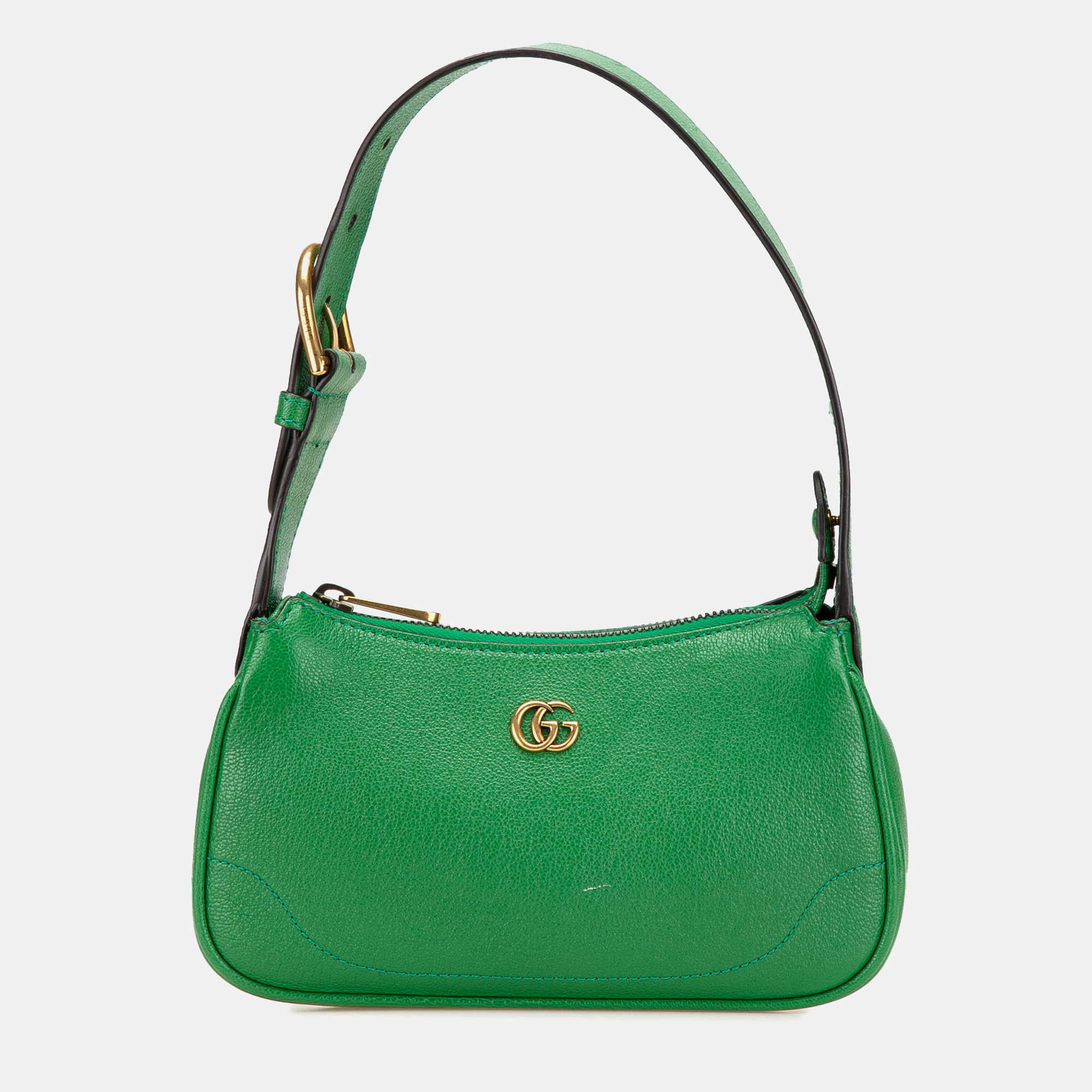 

Gucci Green Mini Leather Aphrodite Shoulder Bag