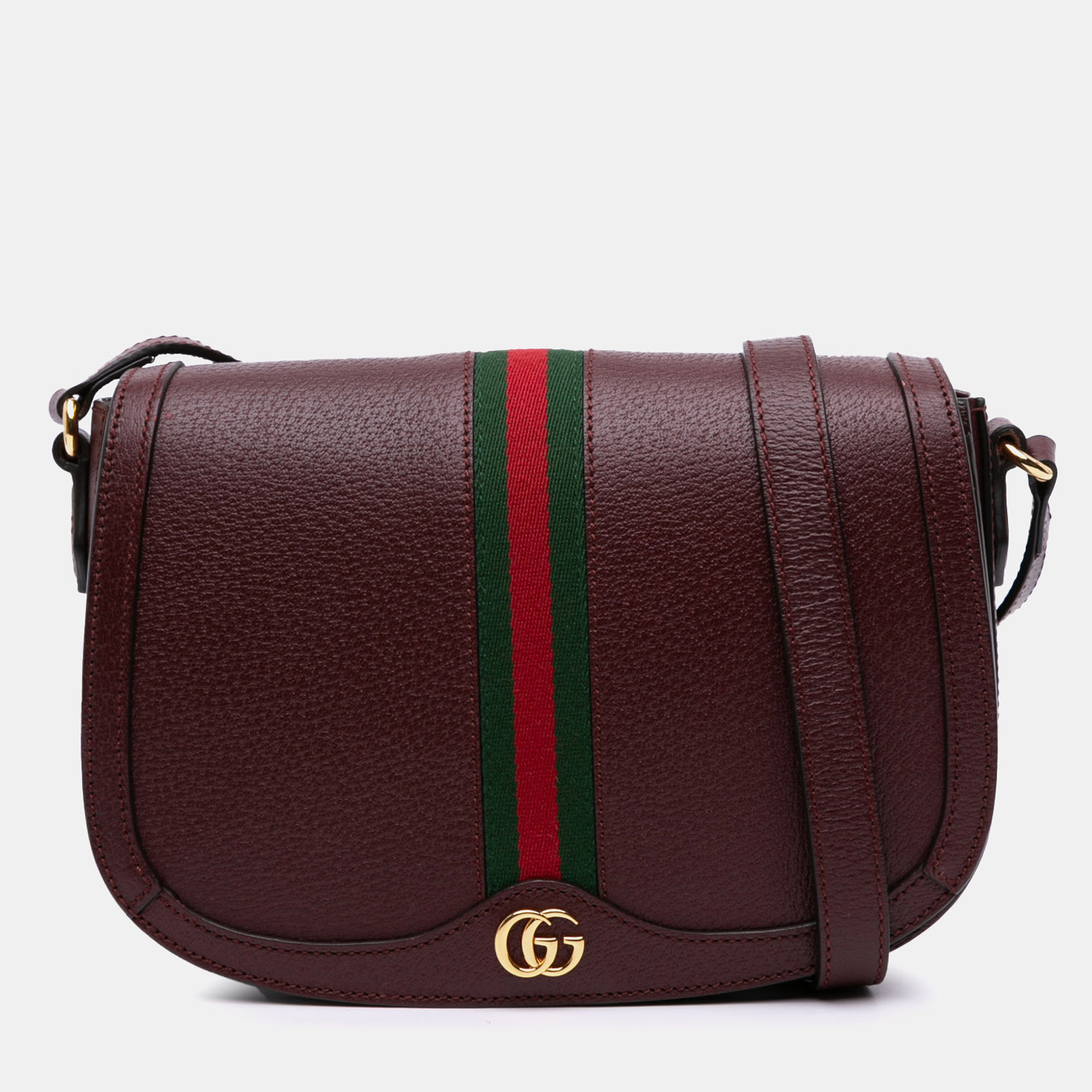 

Gucci Burgundy Small Leather Ophidia Crossbody
