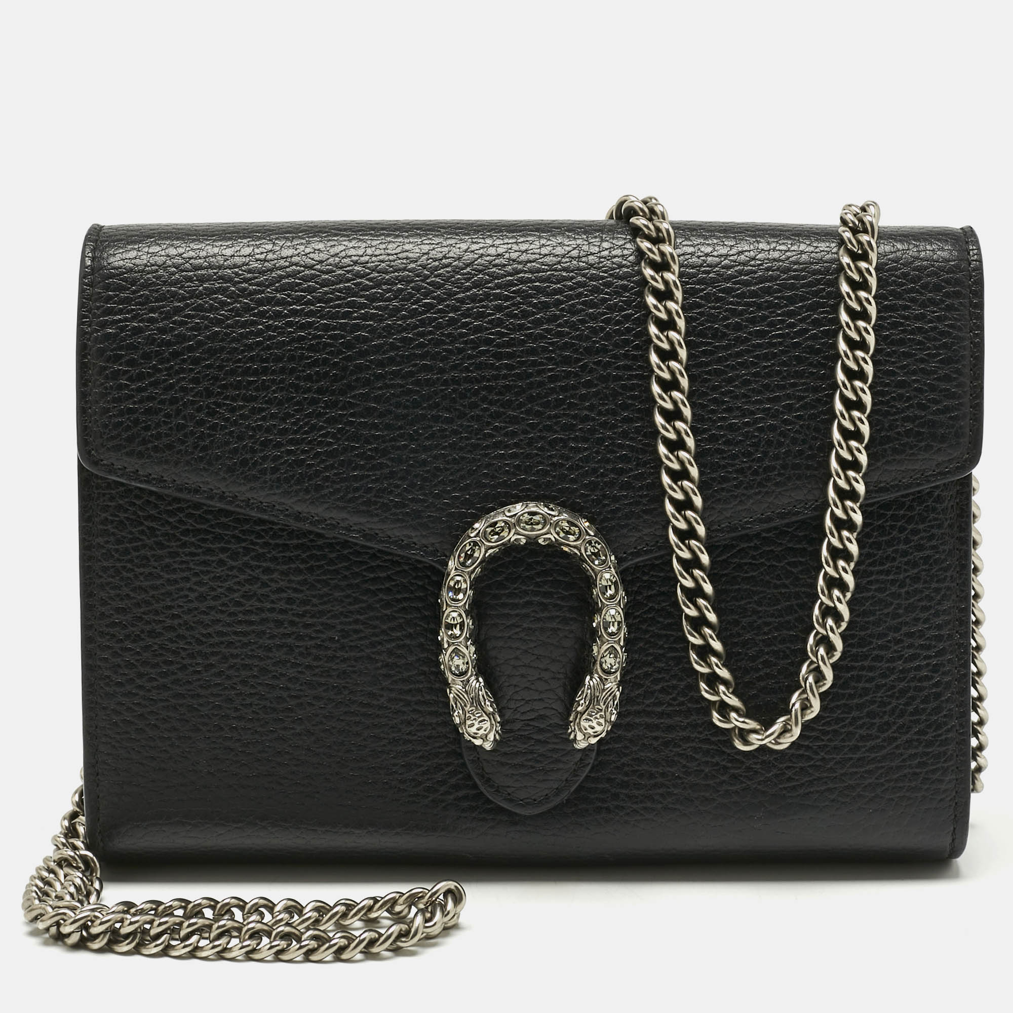 

Gucci Black Leather Dionysus Wallet on Chain