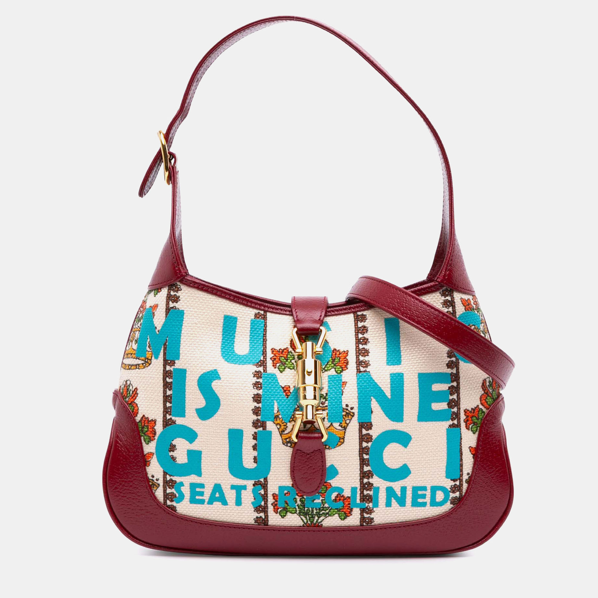 

Gucci Brown Small Canvas 100 Centennial Music Jackie 1961 Crossbody Bag