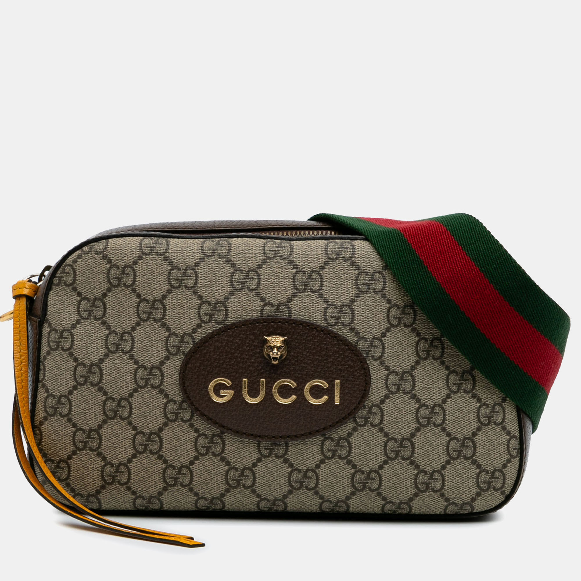 

Gucci Brown GG Supreme Web Neo Vintage Crossbody Bag