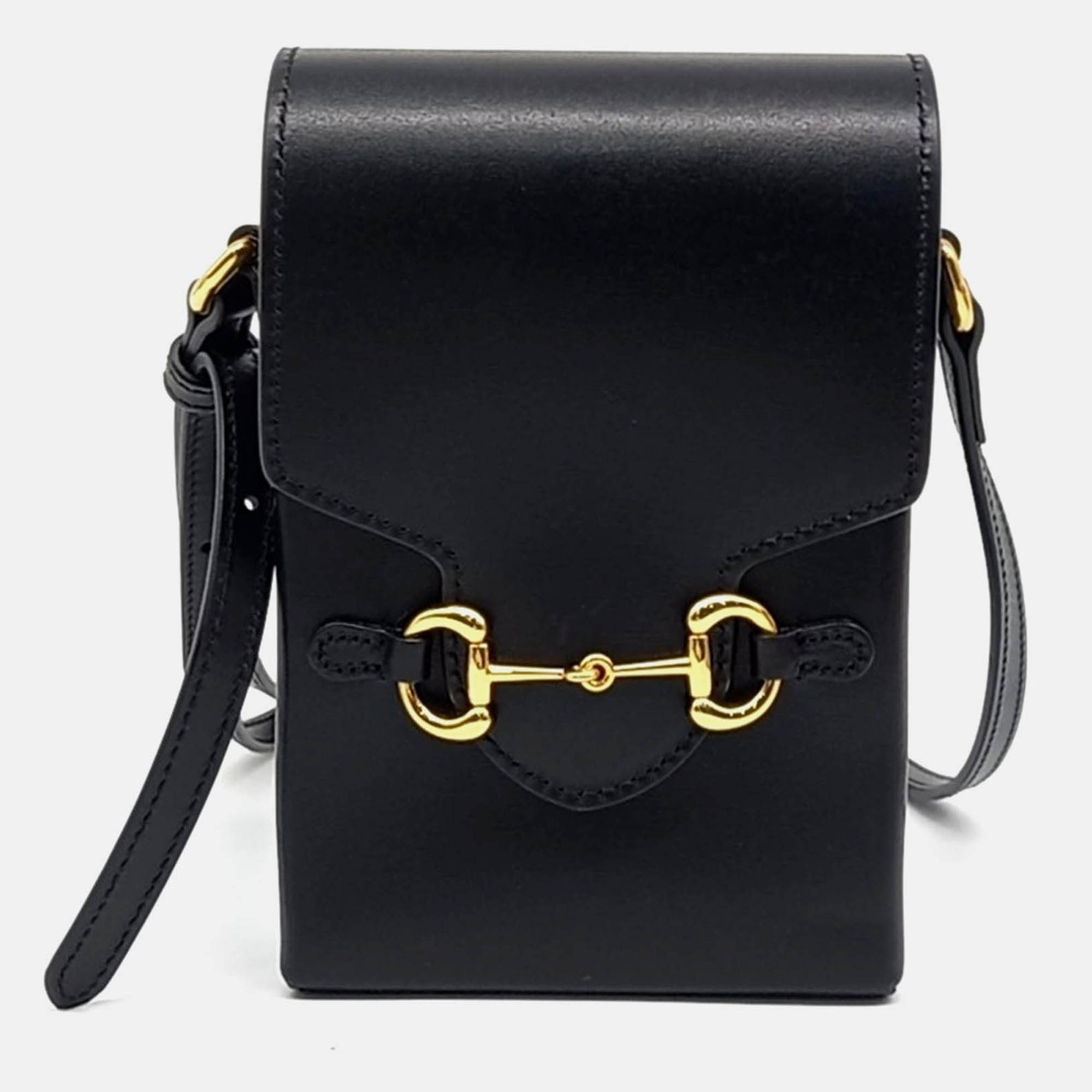 

Gucci Black Leather Horsebit 1955 Mini Bag