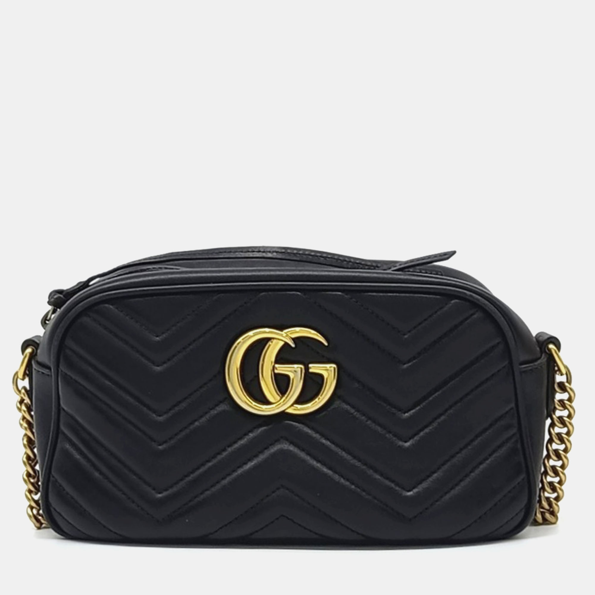 

Gucci Black Leather Marmont Crossbody Bag