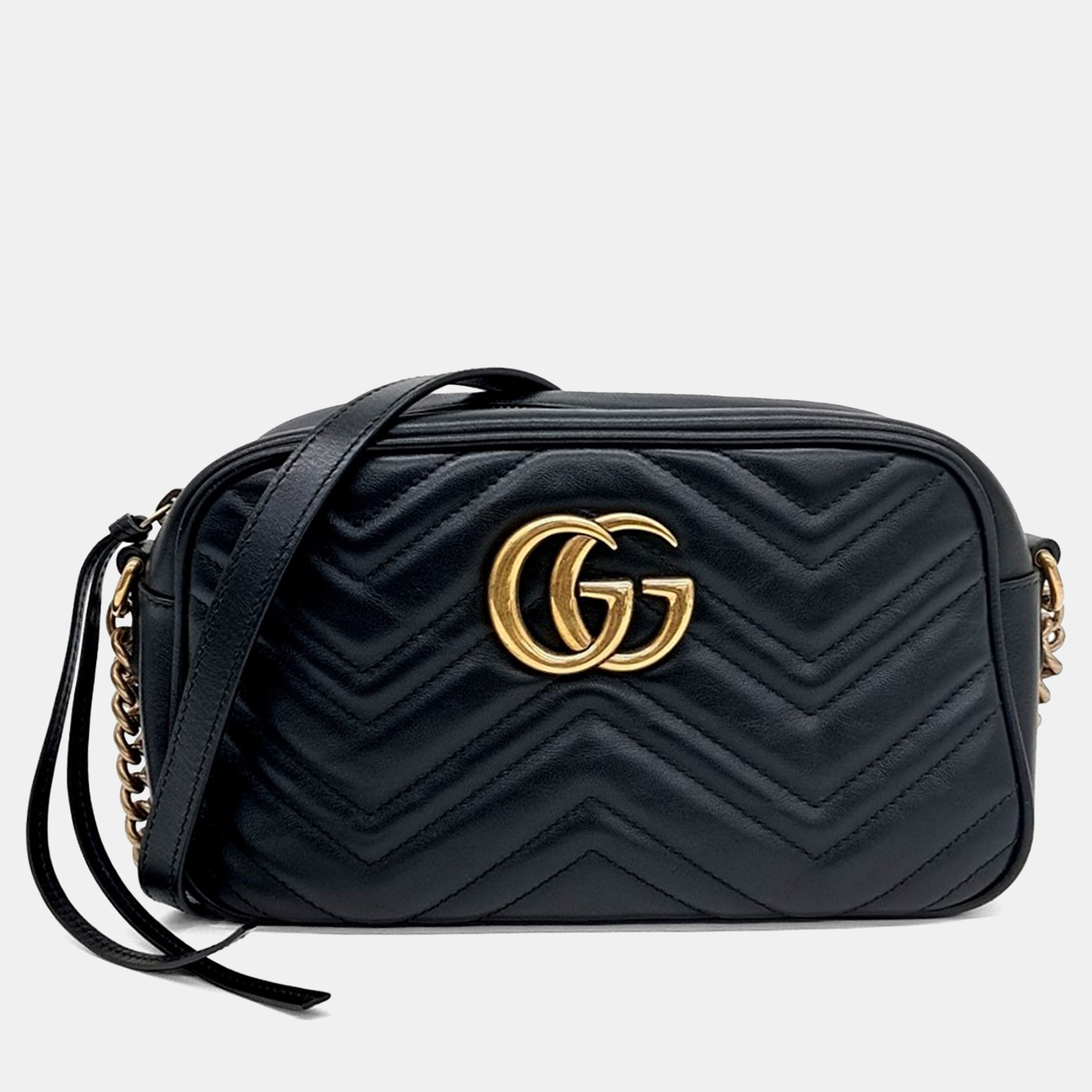 

Gucci Black Leather Marmont Crossbody Bag