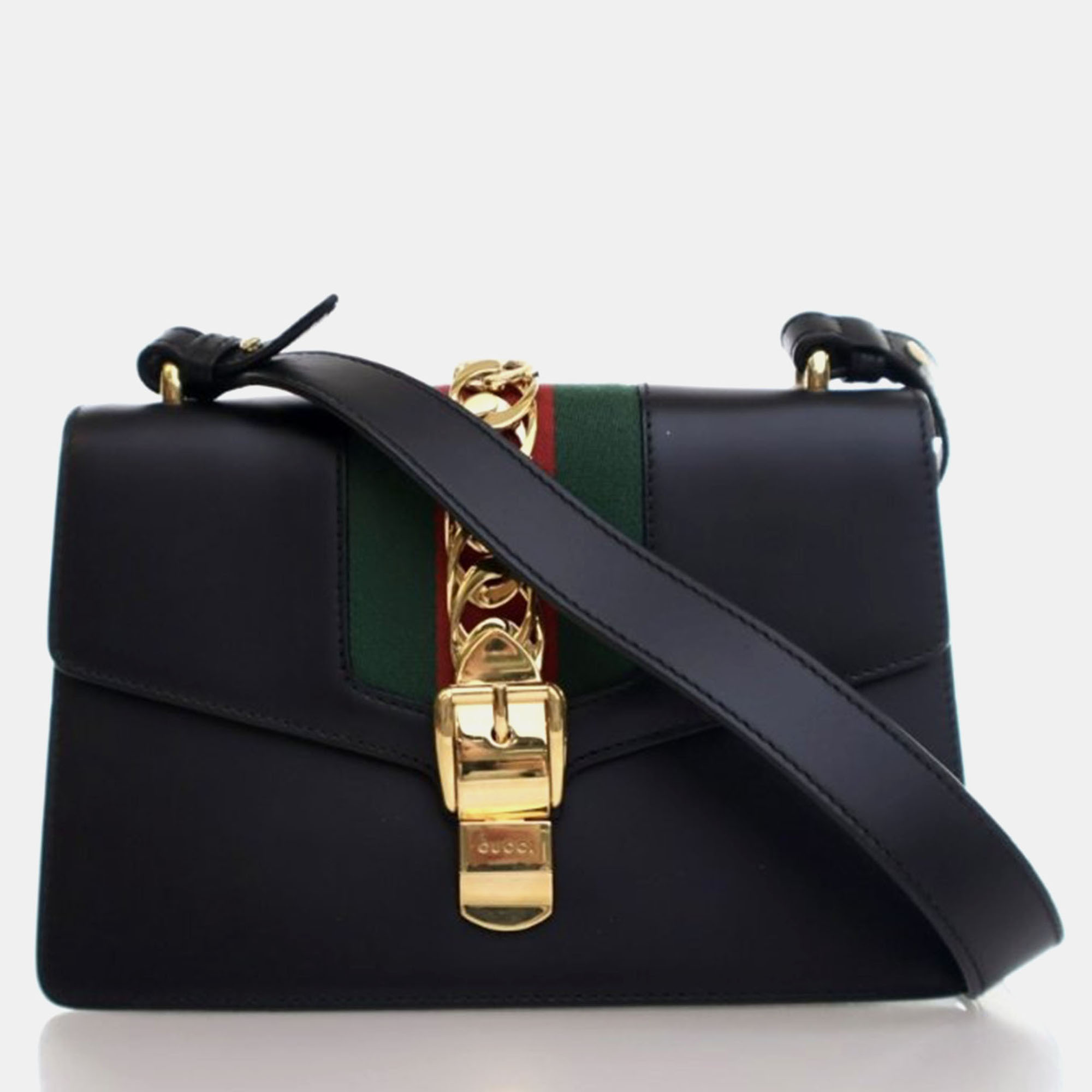 

Gucci Medium Calfskin Sylvie Bag, Black