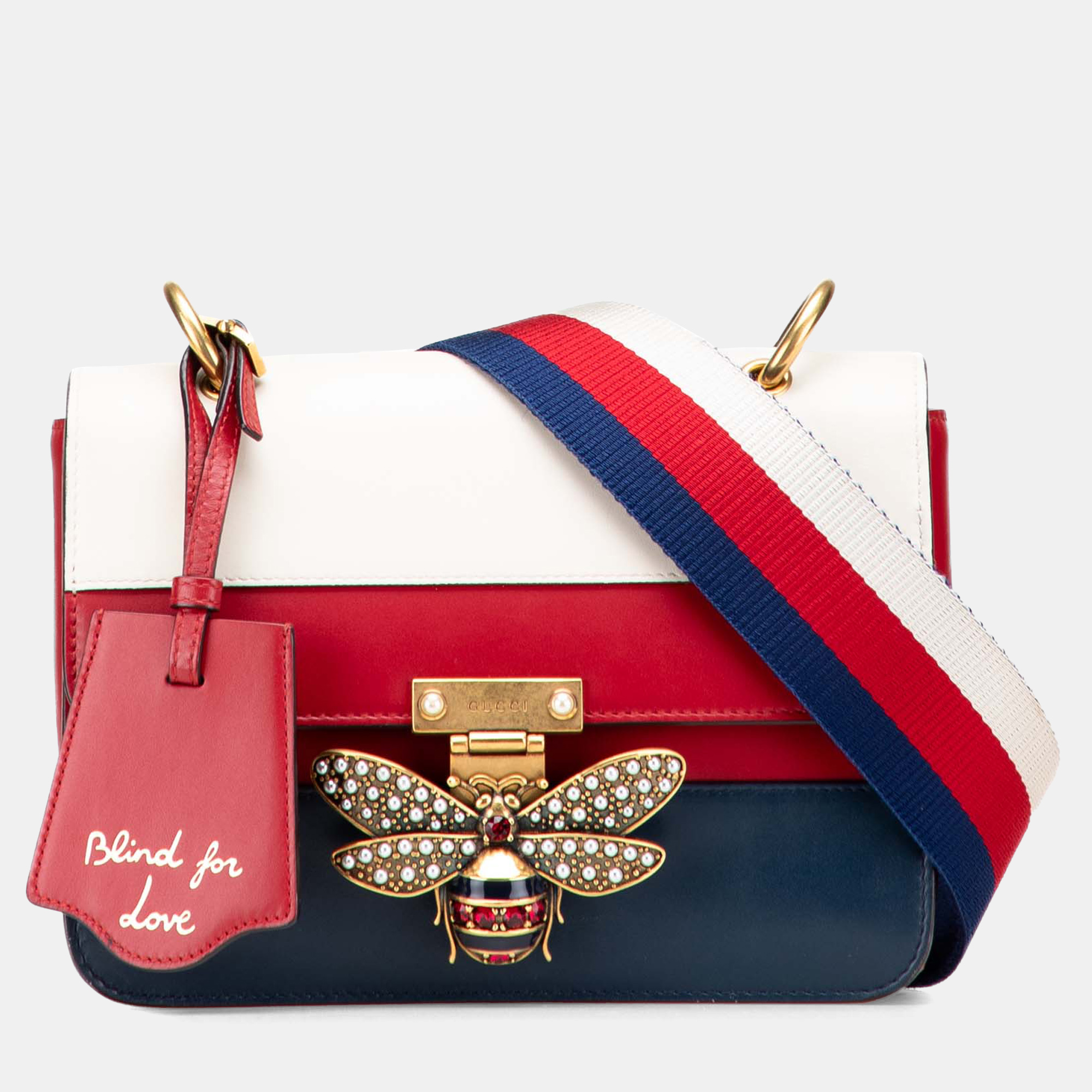 

Gucci Multicolor Medium Calfskin Queen Margaret Flap Shoulder Bag