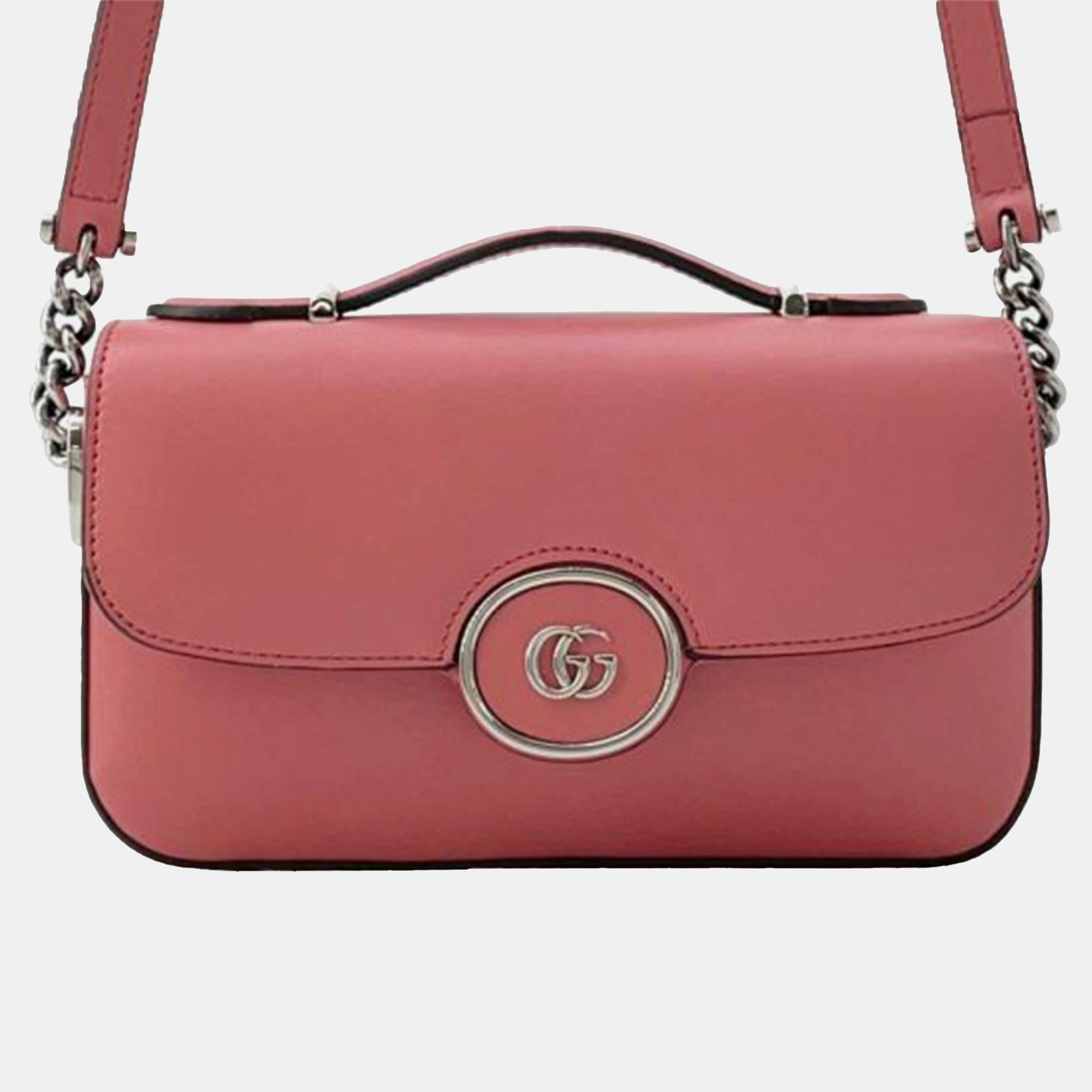 

Gucci Pink Mini Leather Petite GG Satchel