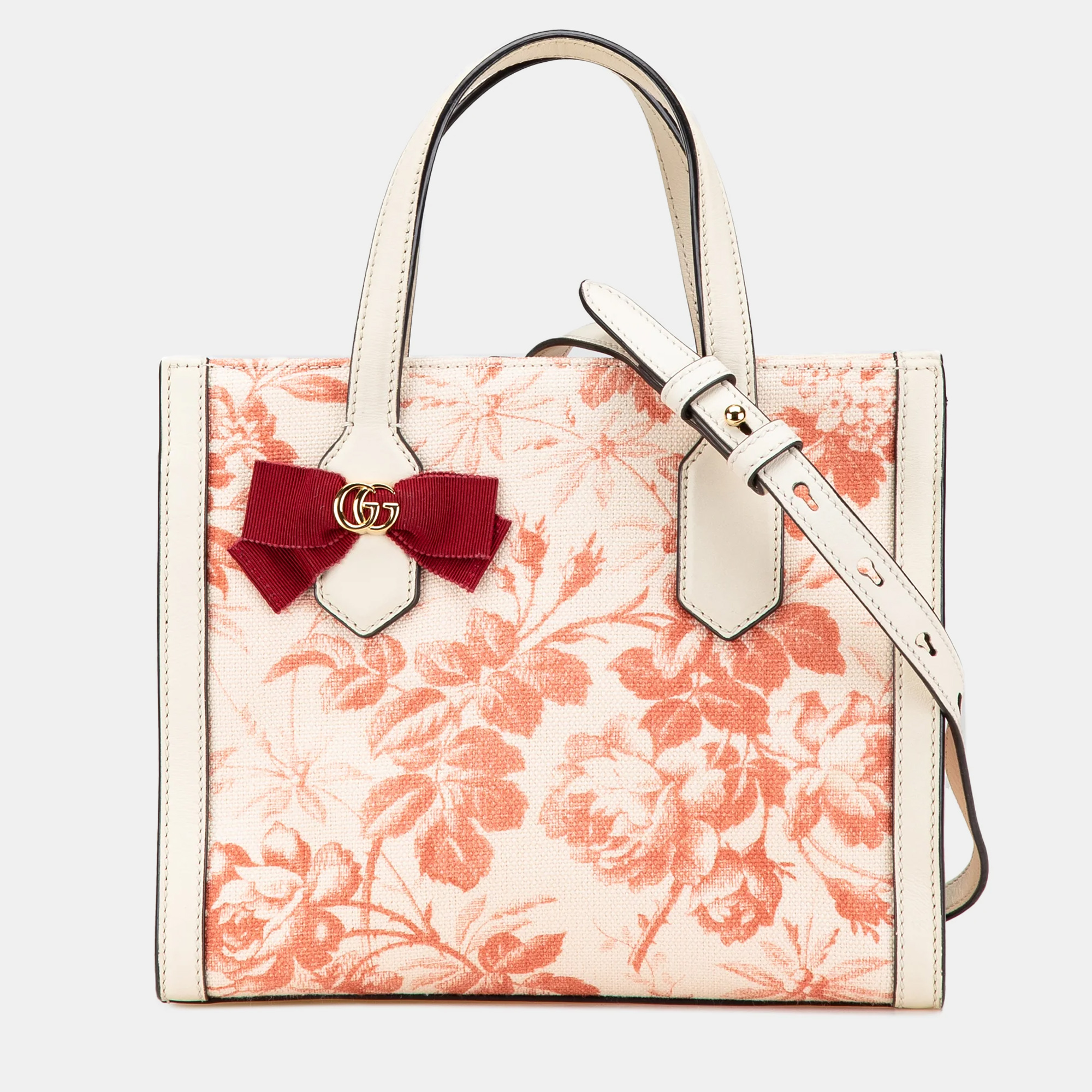 

Gucci Herbarium GG Ribbon Pink Canvas Satchel