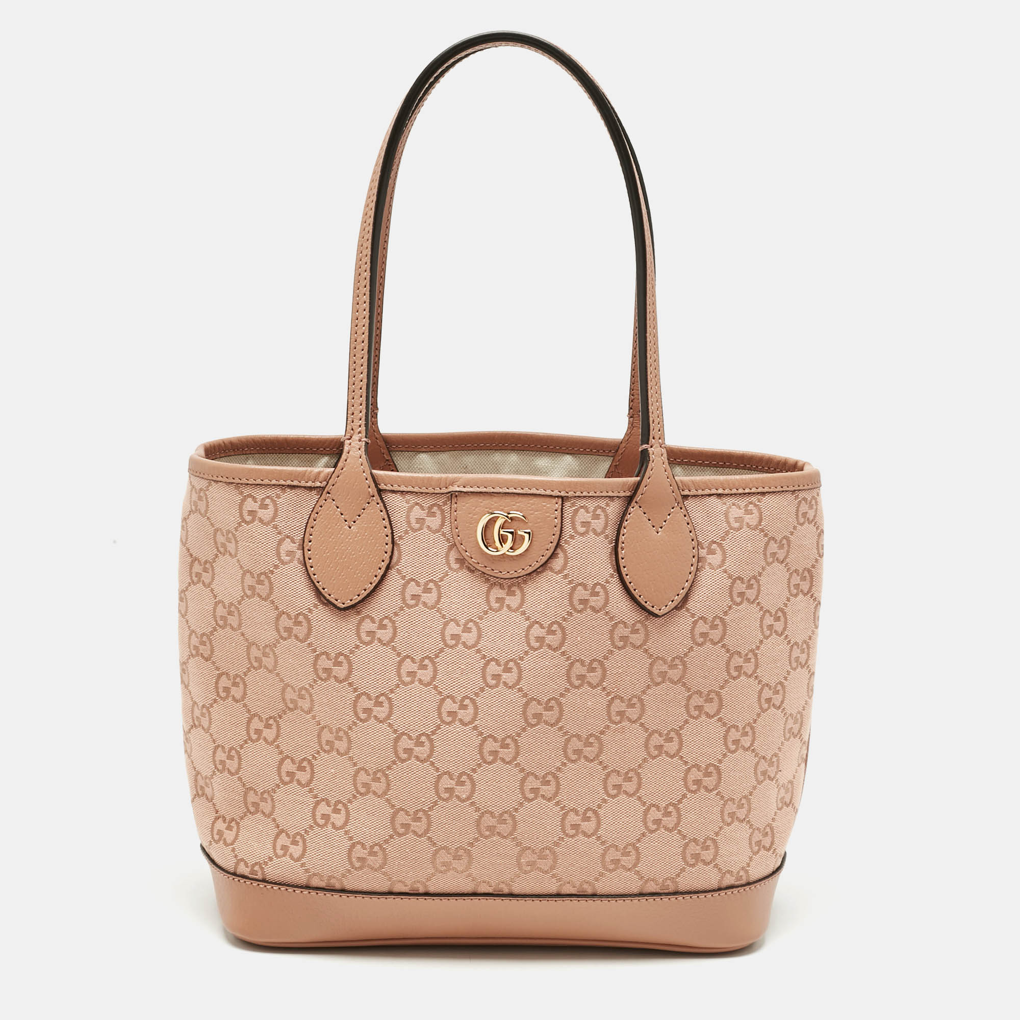 

Gucci Pink GG Canvas  Ophidia Tote