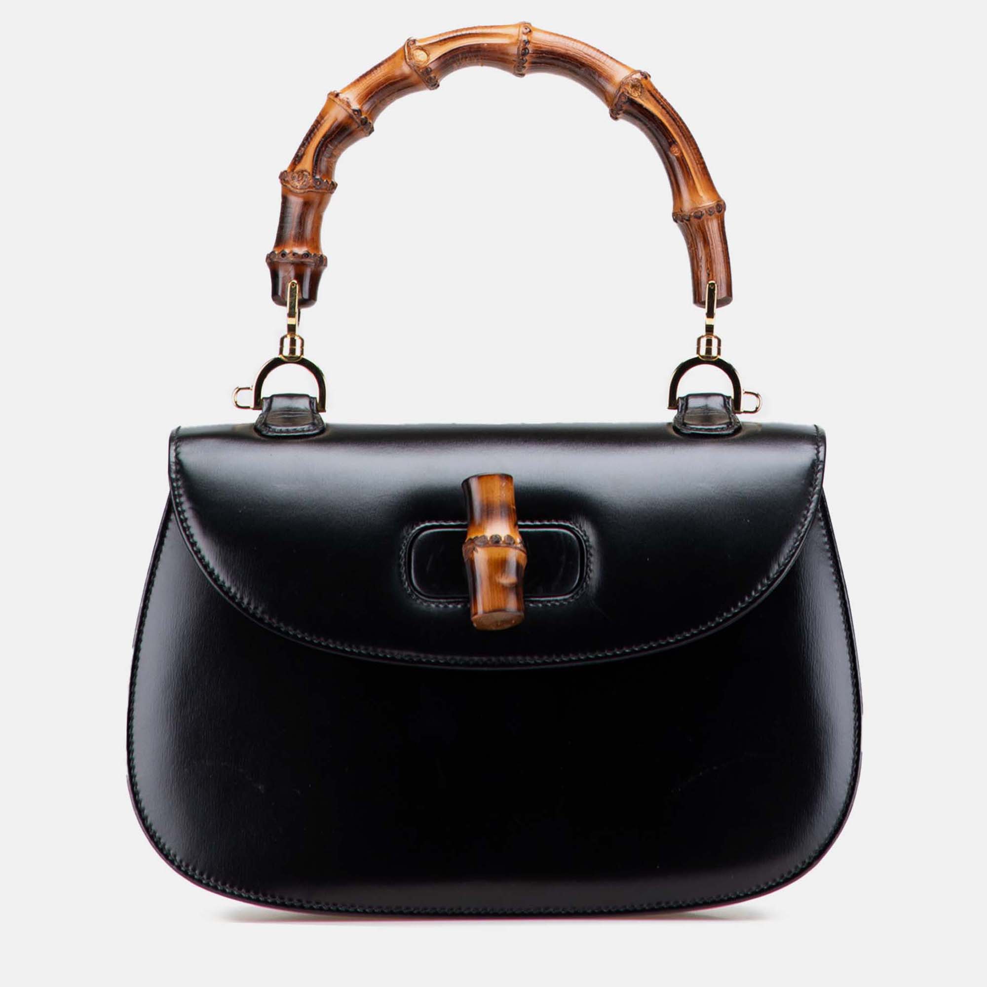 

Gucci Black Calfskin Bamboo Night