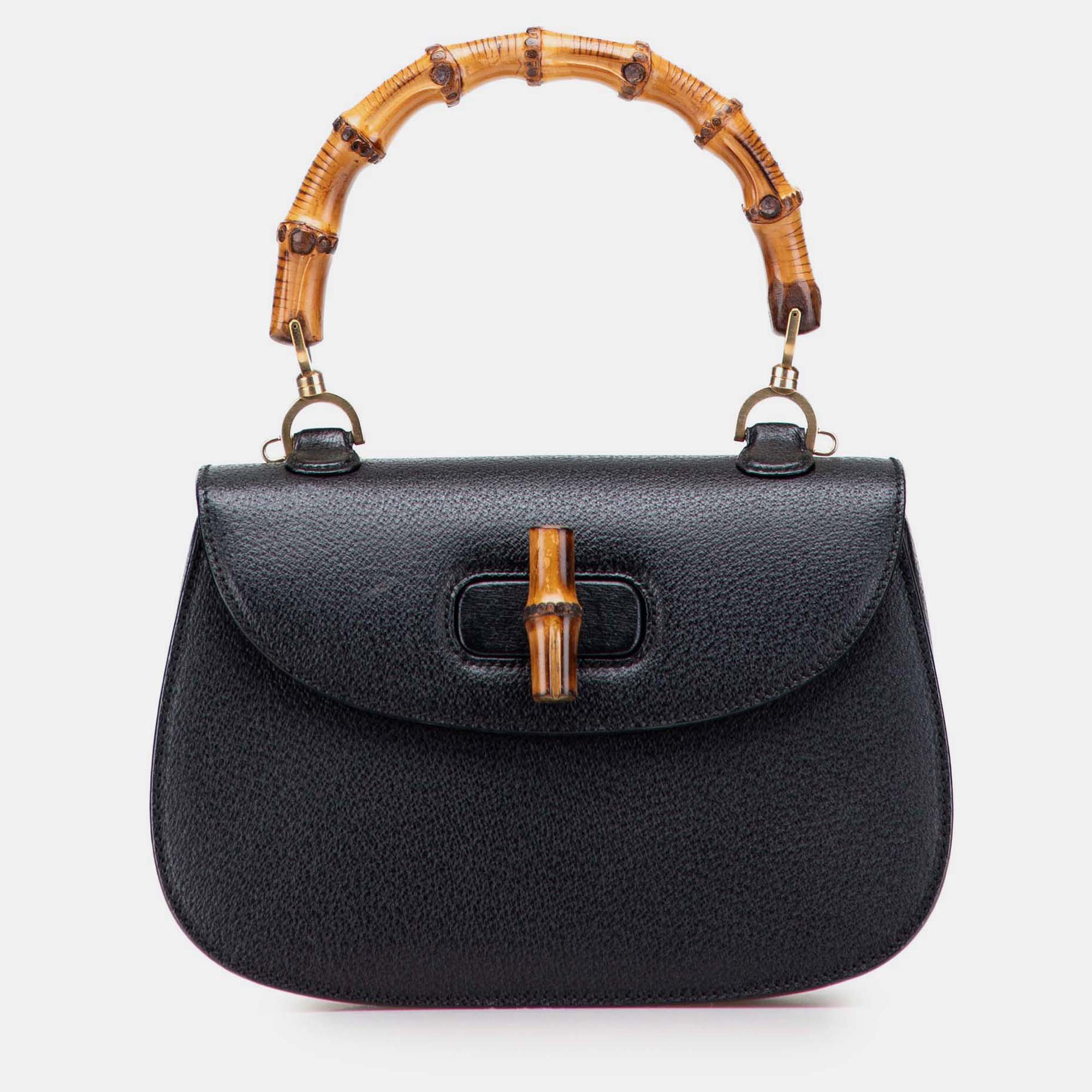 

Gucci Black Calfskin Bamboo Night