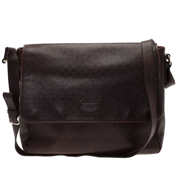 Gucci Brown Micro Guccissima Leather Joy Messenger Bag