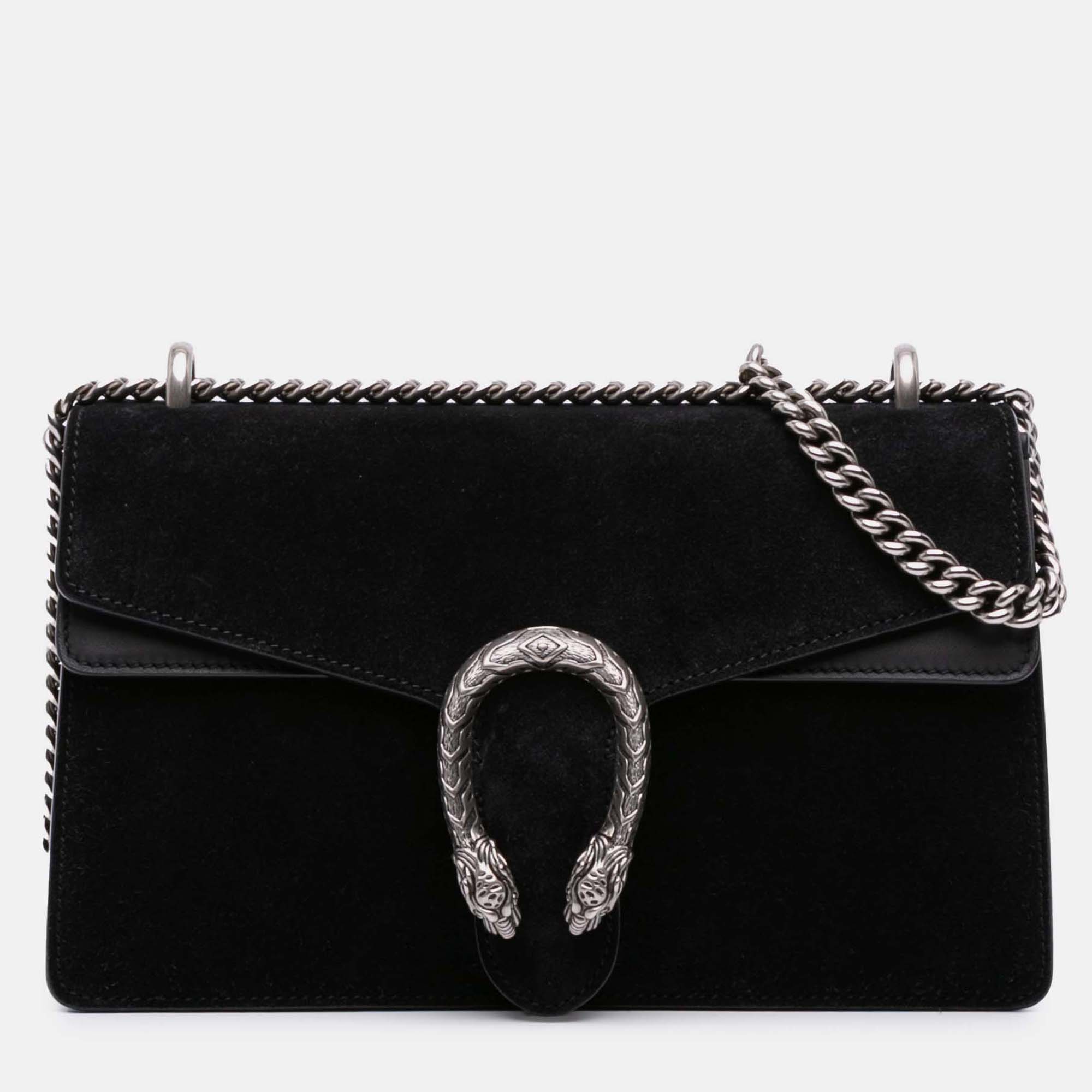 

Gucci Black Small Velvet Dionysus Shoulder Bag