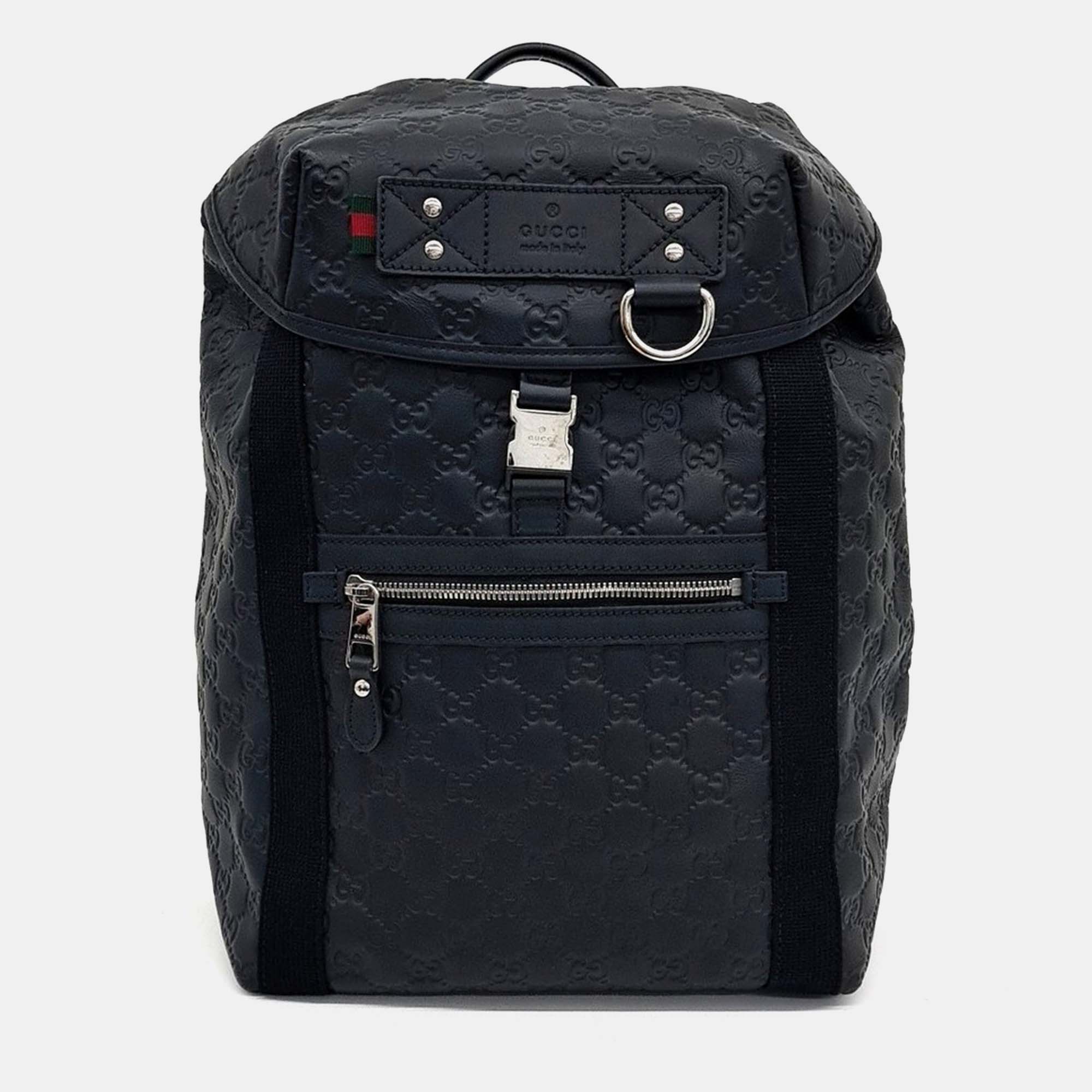 

Gucci Black Leather Cimaline Backpack