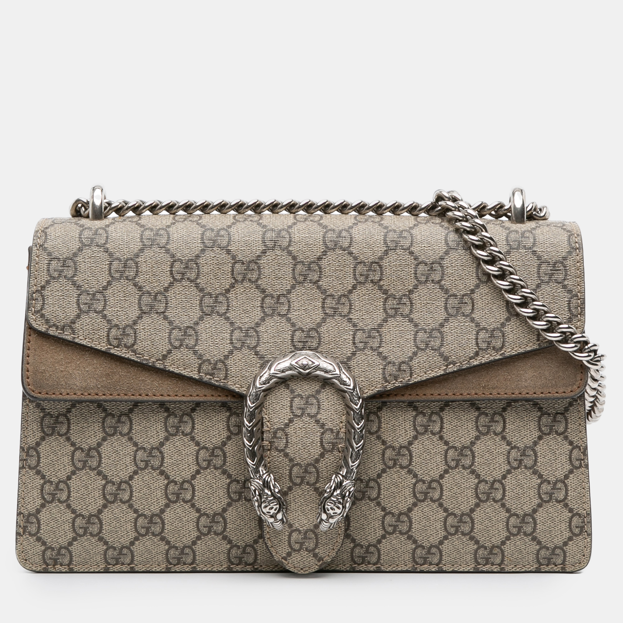 

Gucci Brown Small GG Supreme Dionysus Shoulder Bag