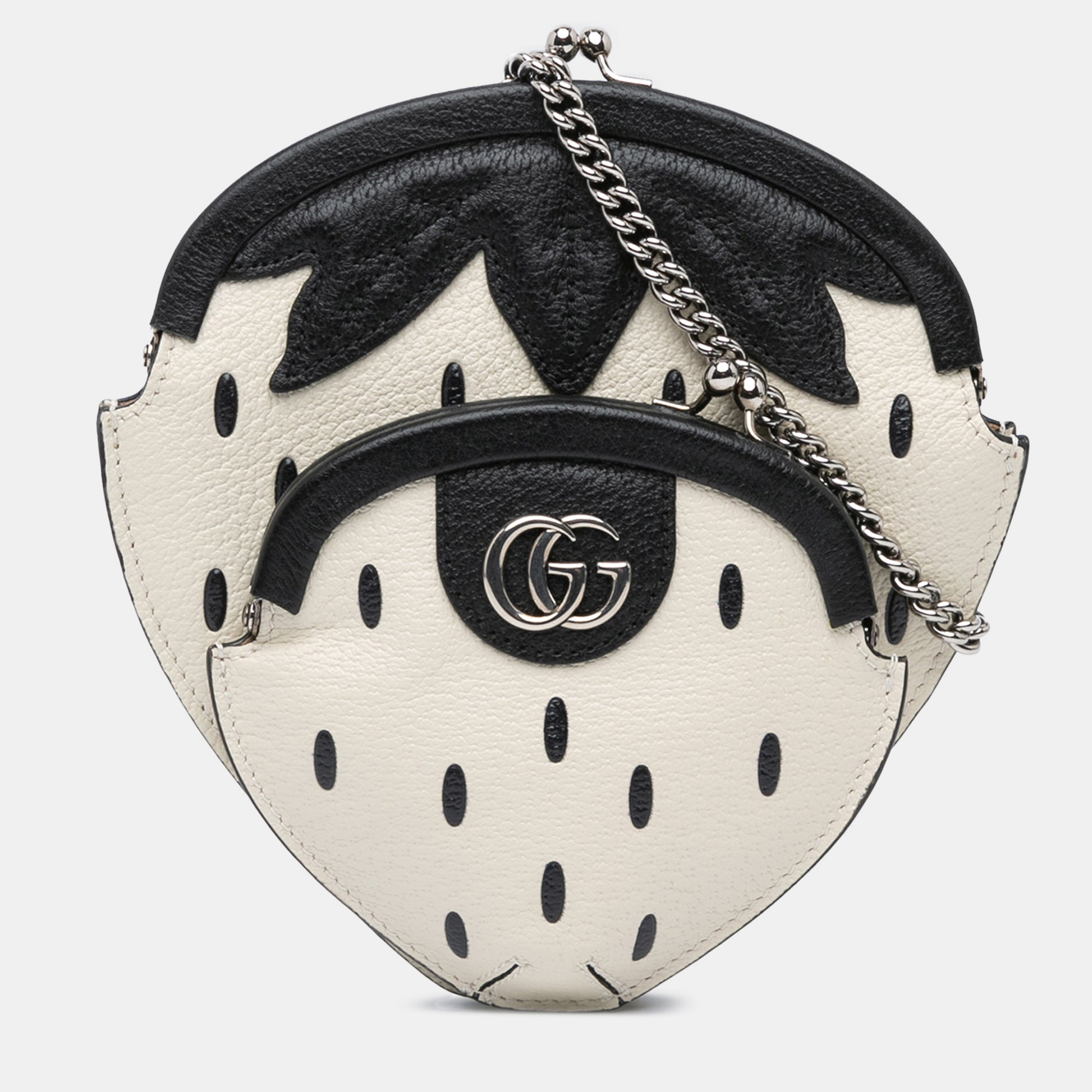 

Gucci Leather Fruittini Strawberry Crossbody Bag, Pink