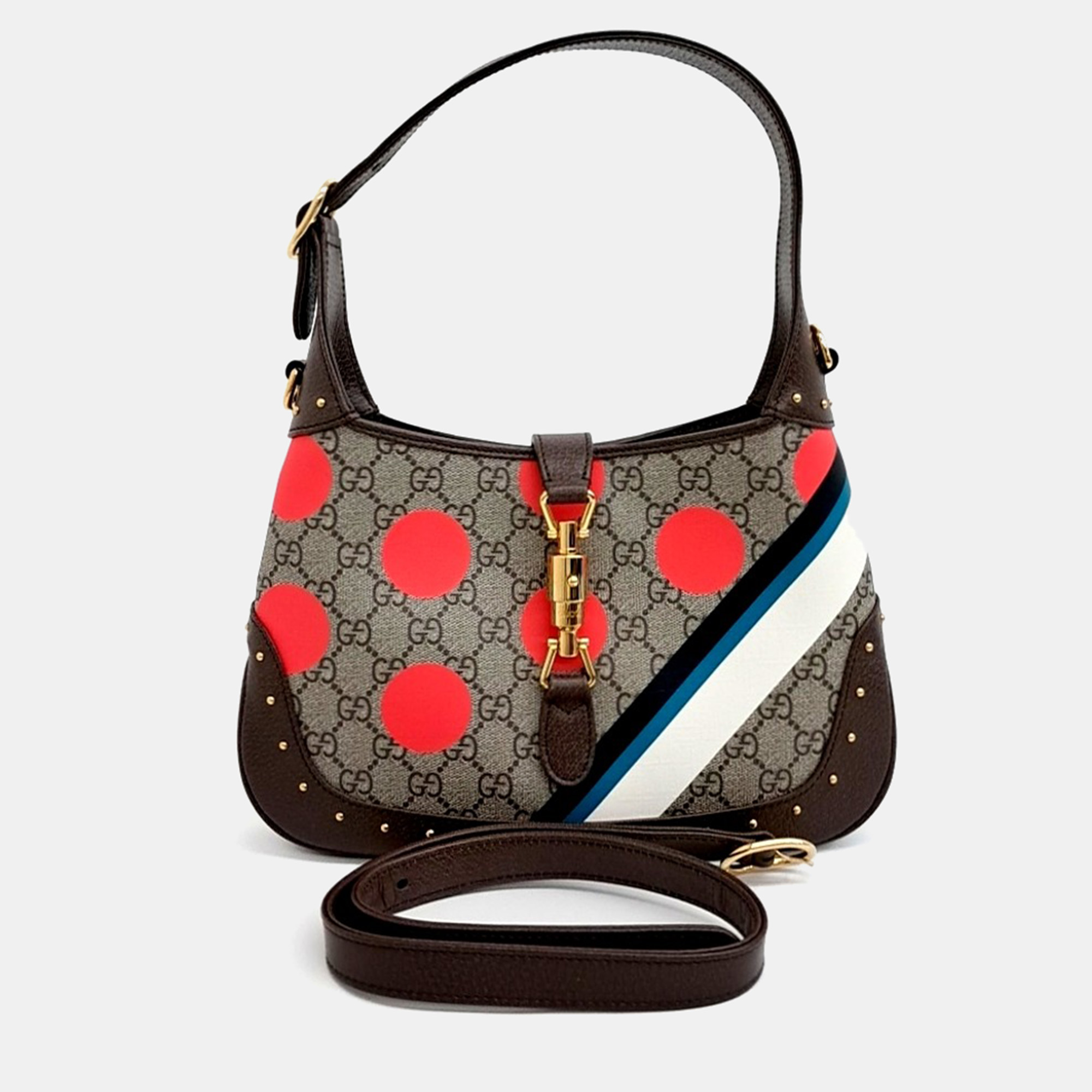

Gucci Jackie 1961 GG Multicolor Coated Canvas Small Shoulder Bag