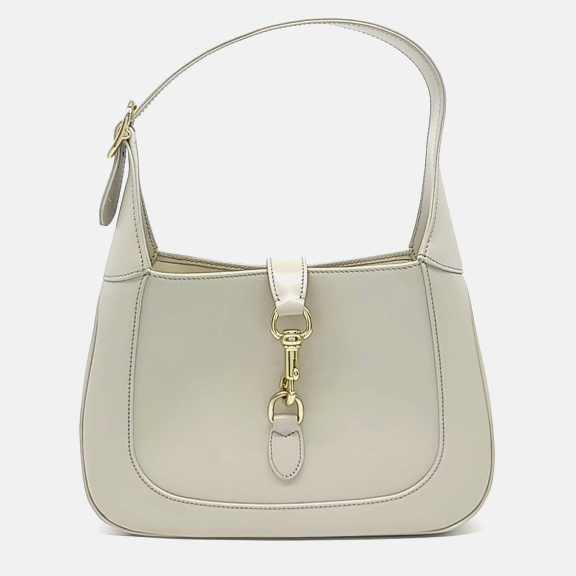 

Gucci Grey Leather Jackie Shoulder Bag Small