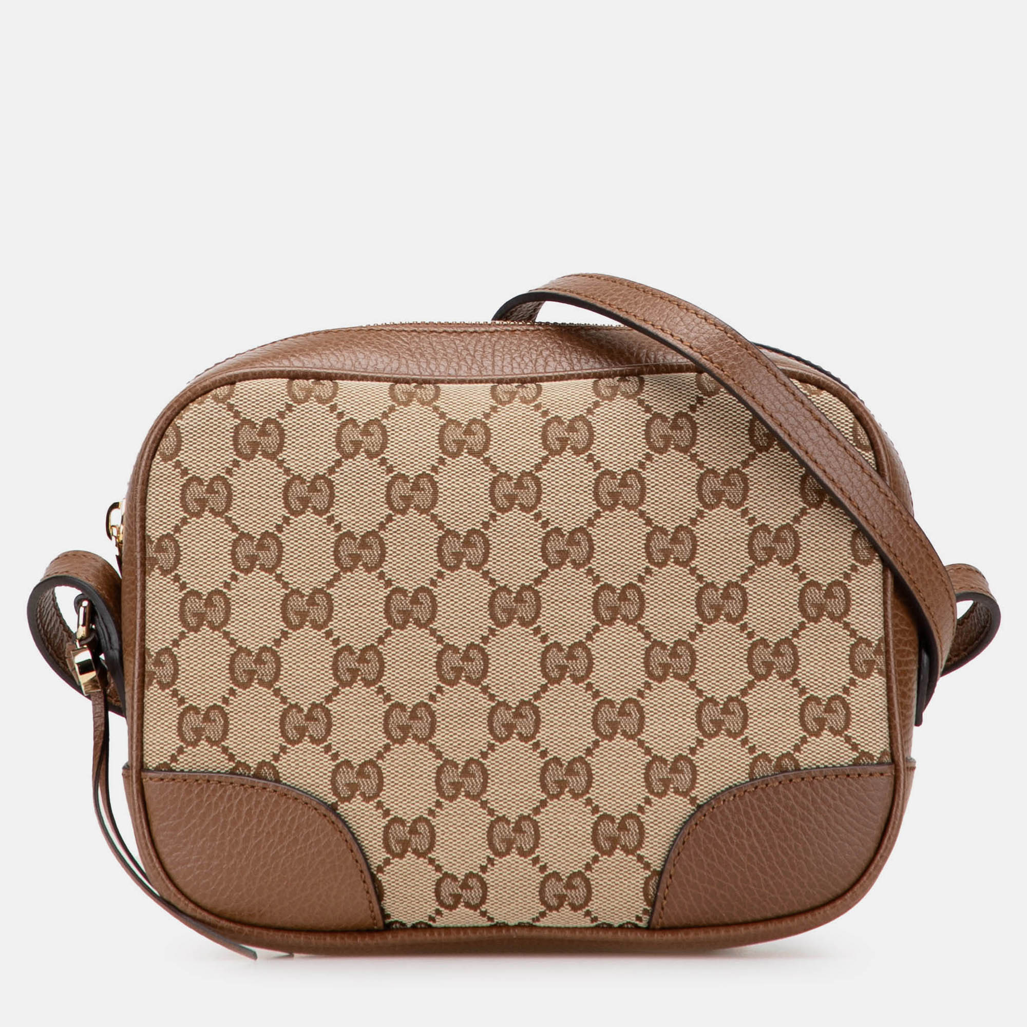 

Gucci Beige Brown GG Canvas Bree Crossbody