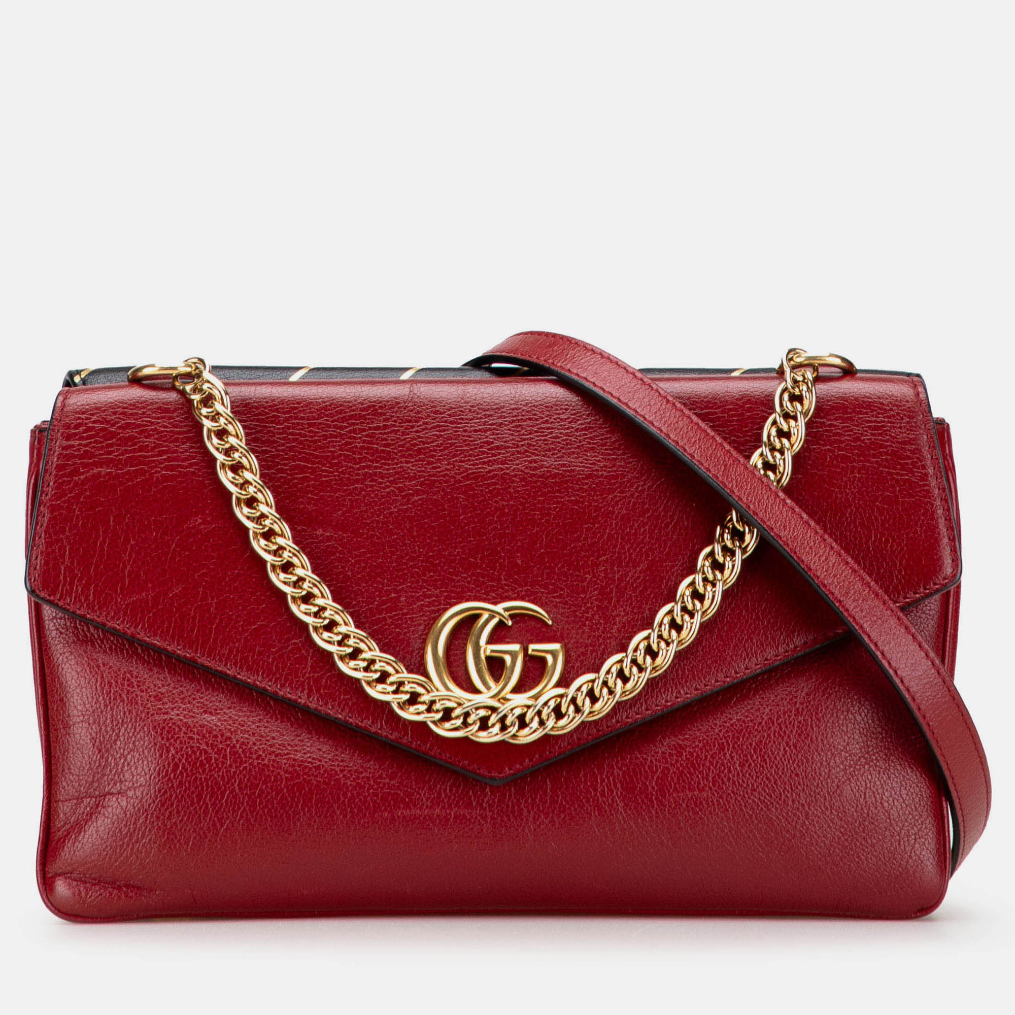 Gucci Red Medium Leather Double Thiara Satchel