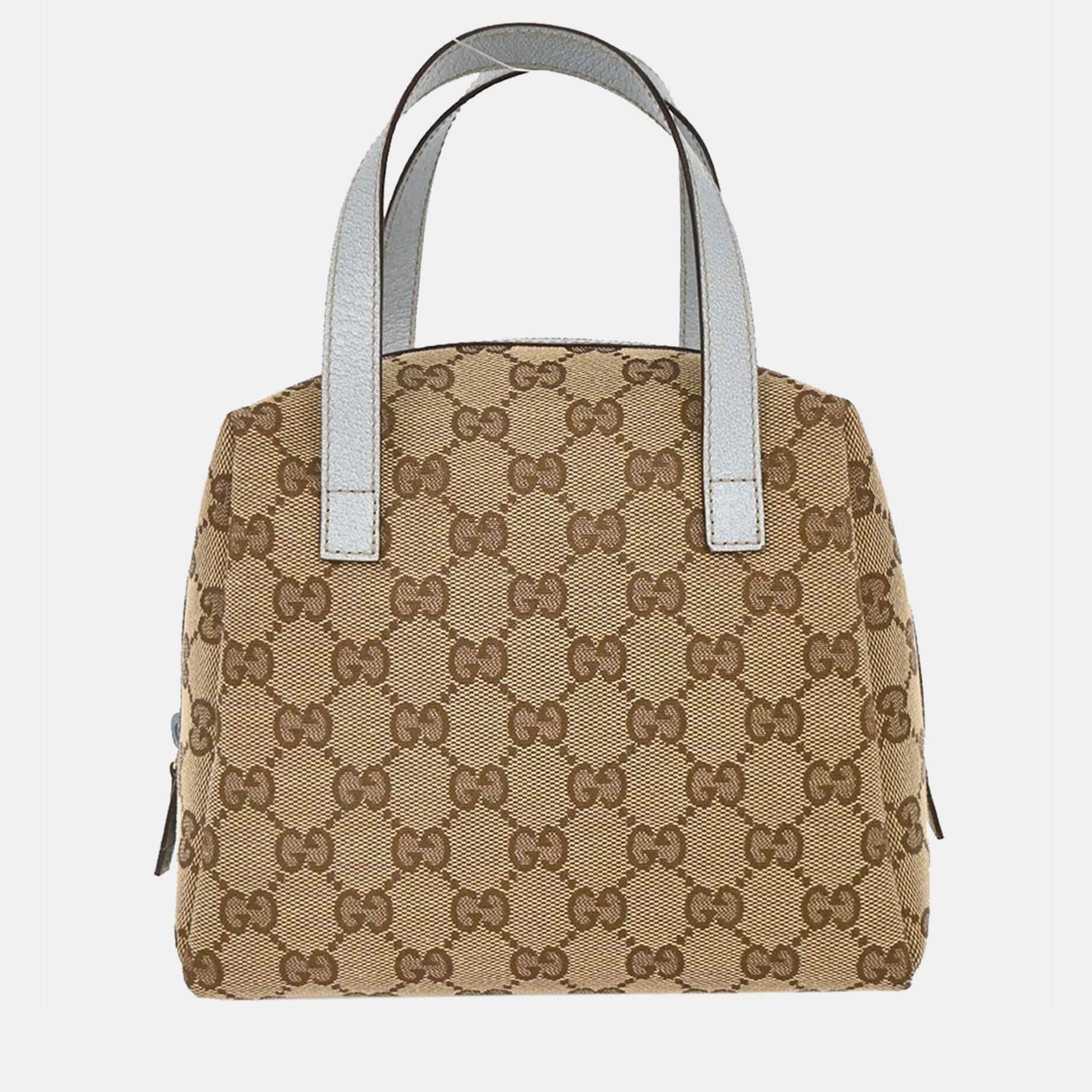 

Gucci Beige/Light Blue GG Handbag