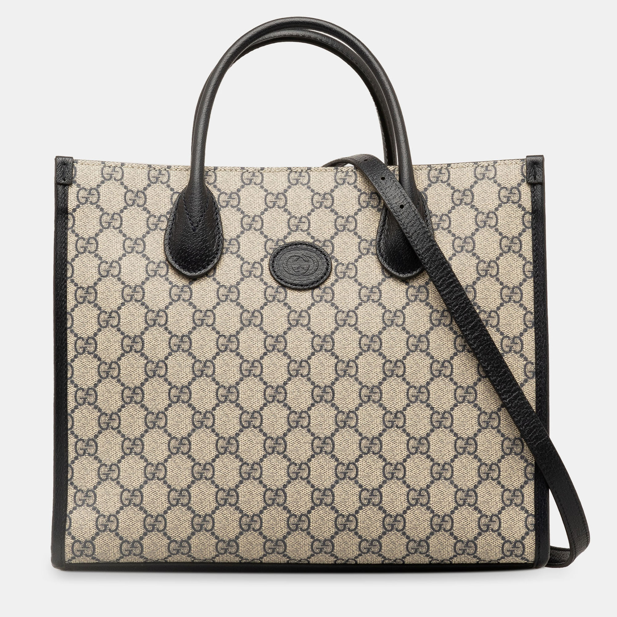 

Gucci Beige Small GG Supreme Interlocking G Tote