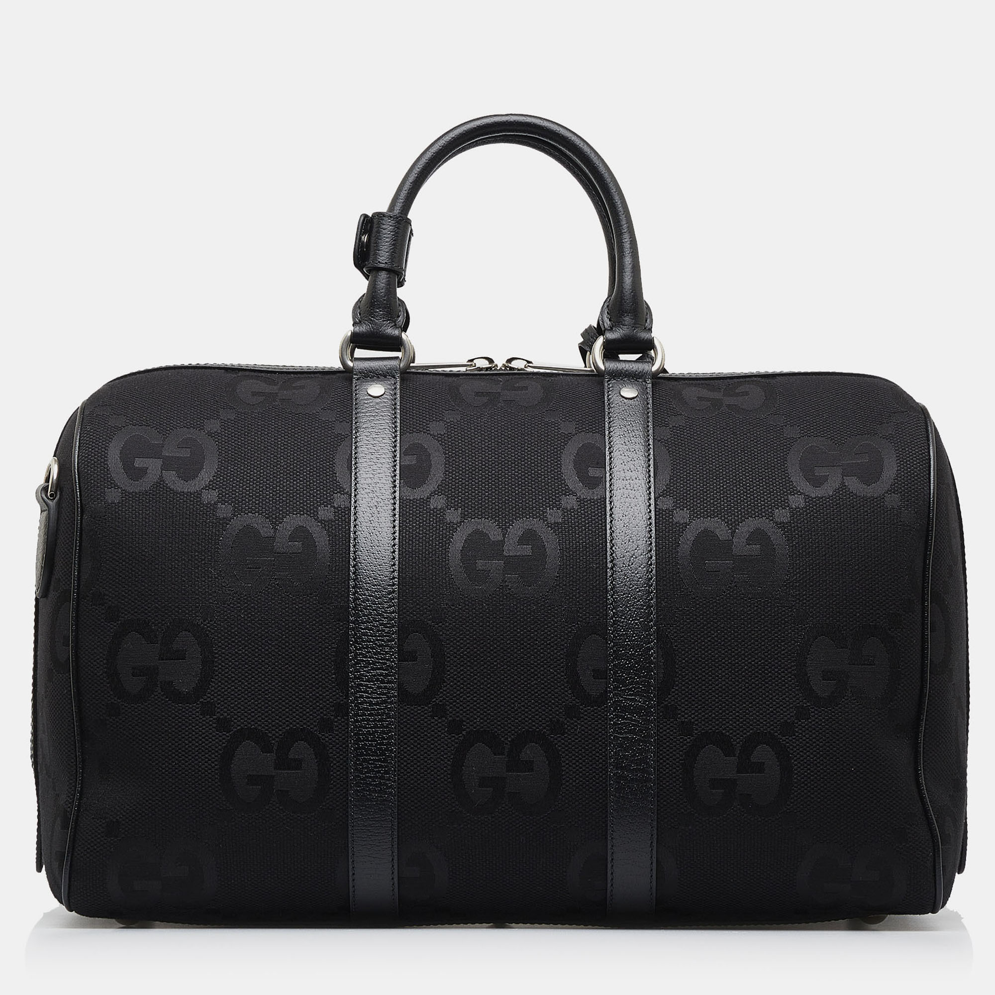

Gucci Black Small Jumbo GG Canvas Duffle Bag