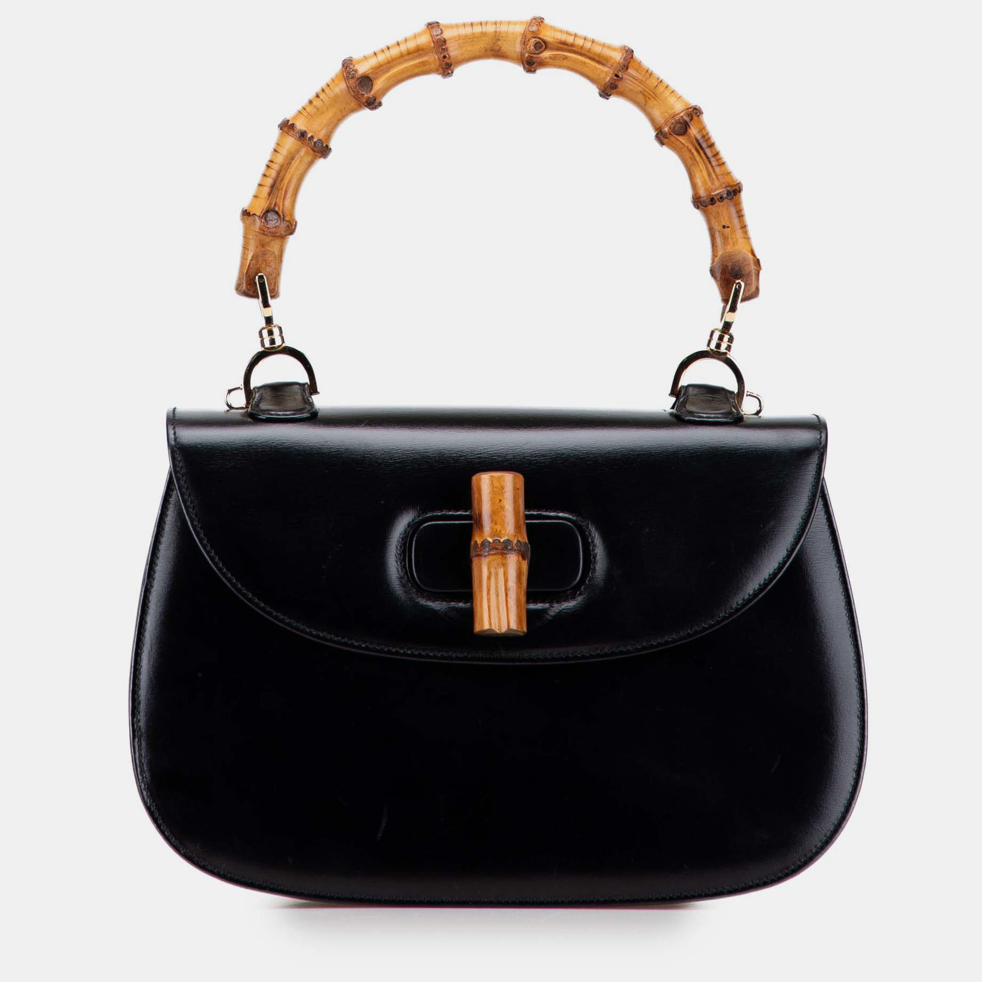 

Gucci Black Calfskin Bamboo Night