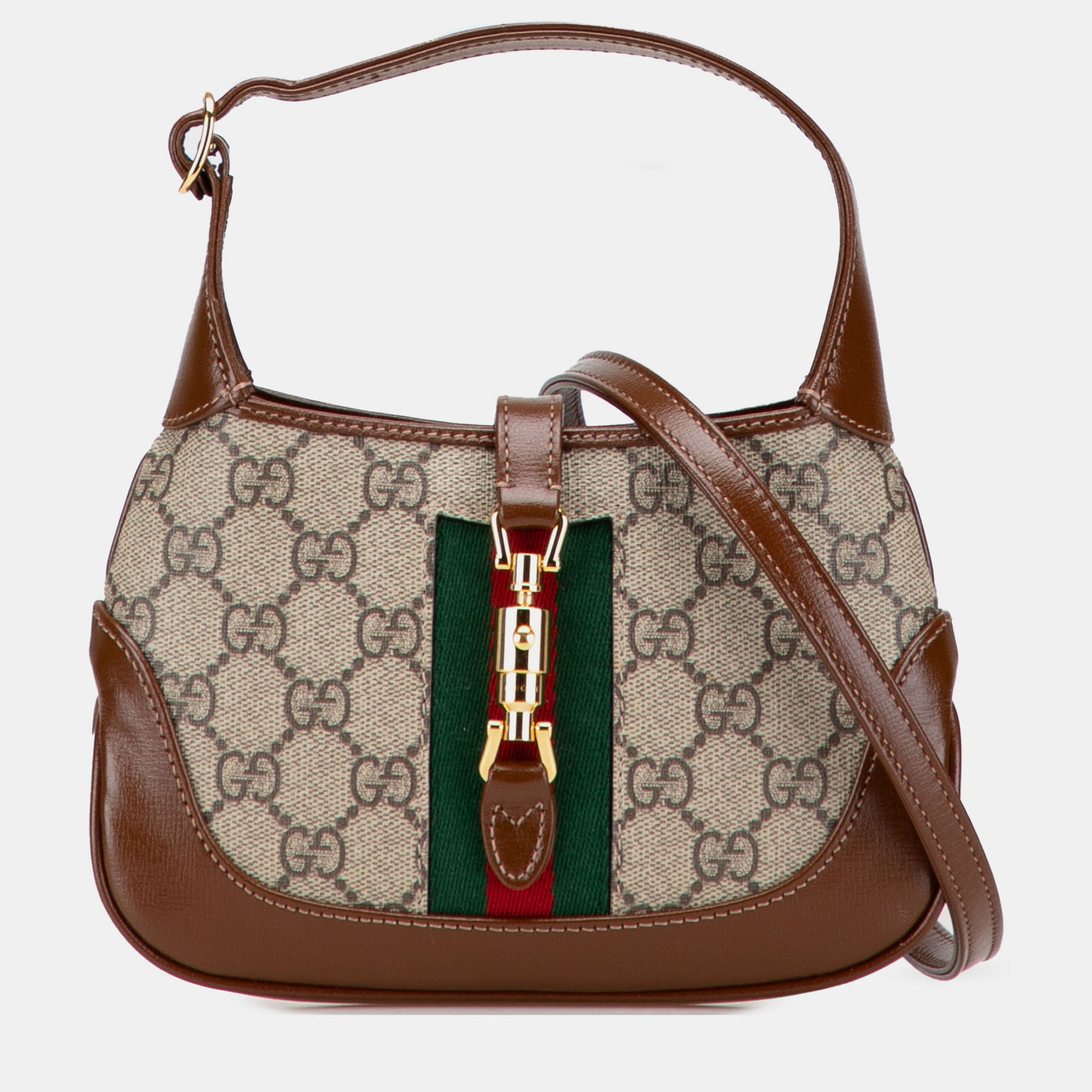 

Gucci Brown Mini GG Supreme Jackie 1961 Crossbody