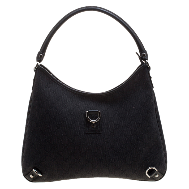 مملوكة مسبقًا حقيبة غوتشي حلقة D أبي جلد بنفسجية