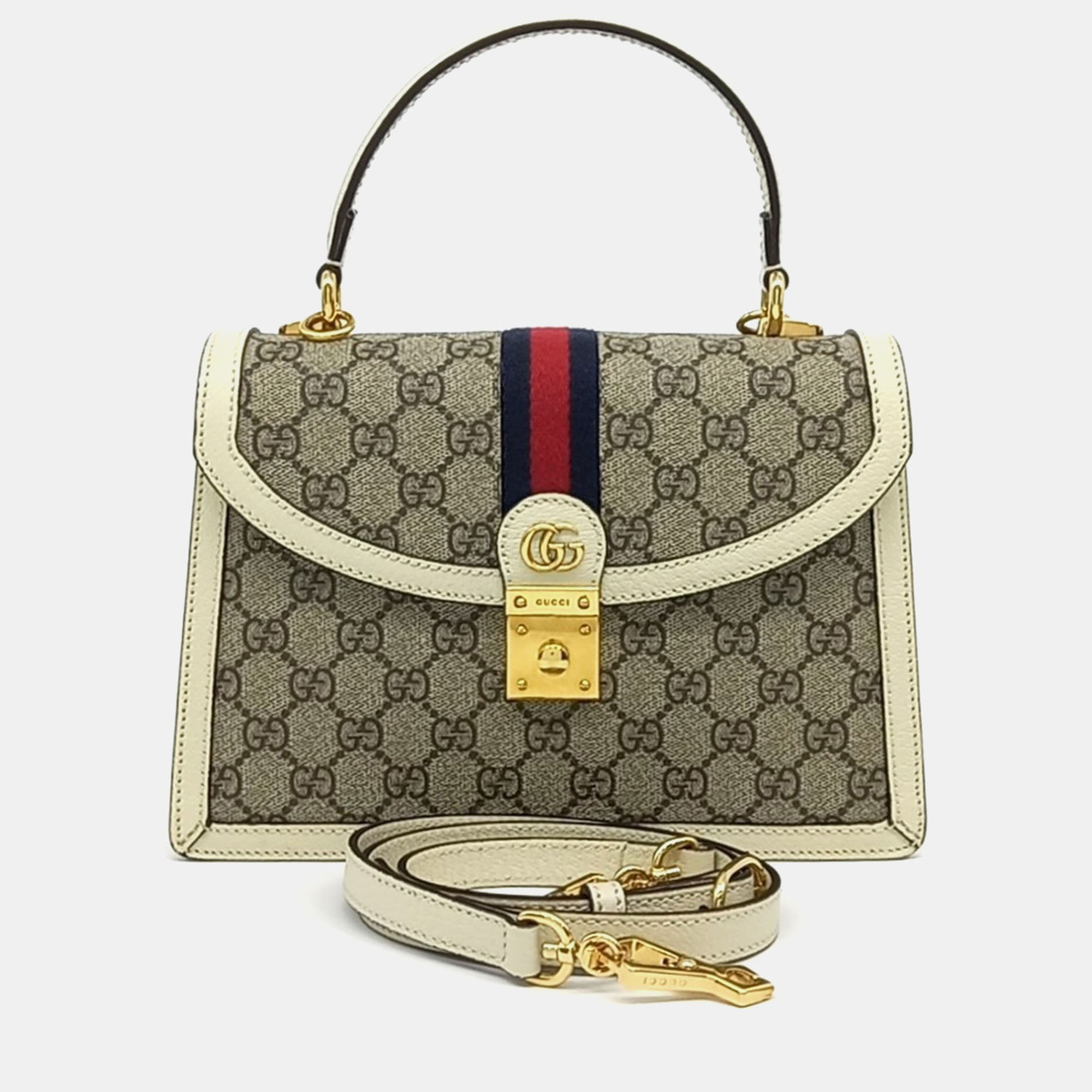 

Gucci Ophidia Top Handle Bag, Beige
