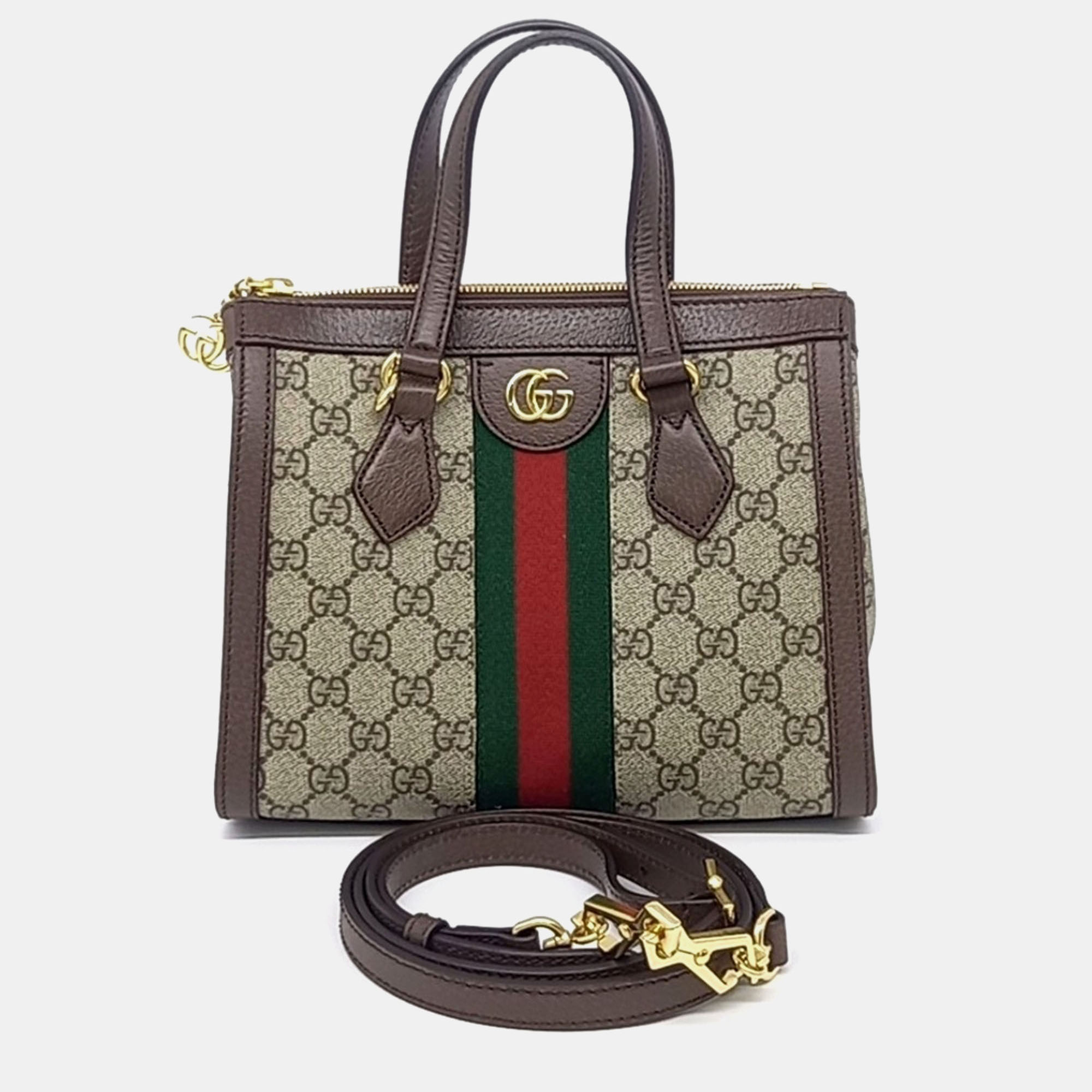

Gucci Ophidia GG Shoulder Bag Small, Beige
