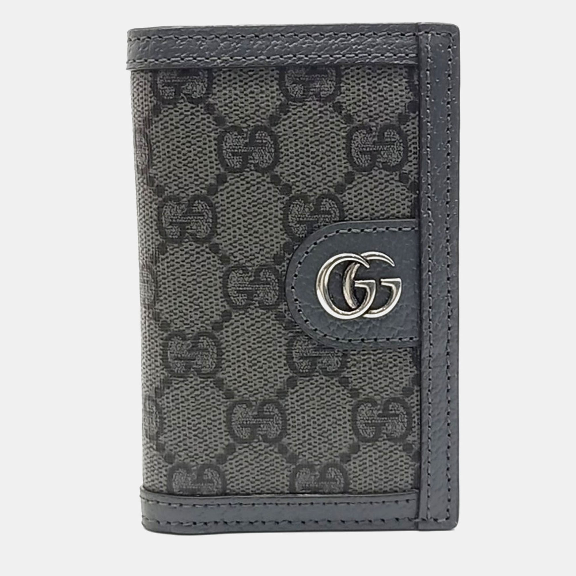 

Gucci Grey Canvas Ophidia Card Holder