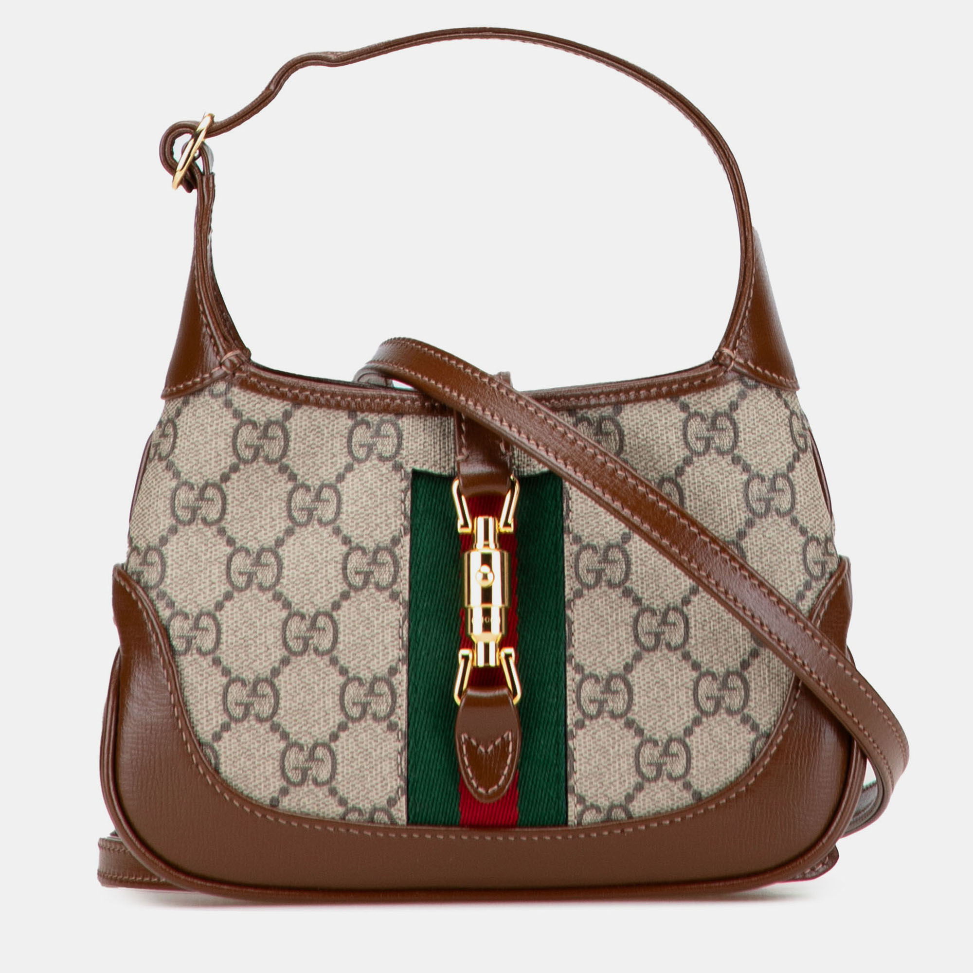 

Gucci Brown Mini GG Supreme Jackie 1961 Crossbody