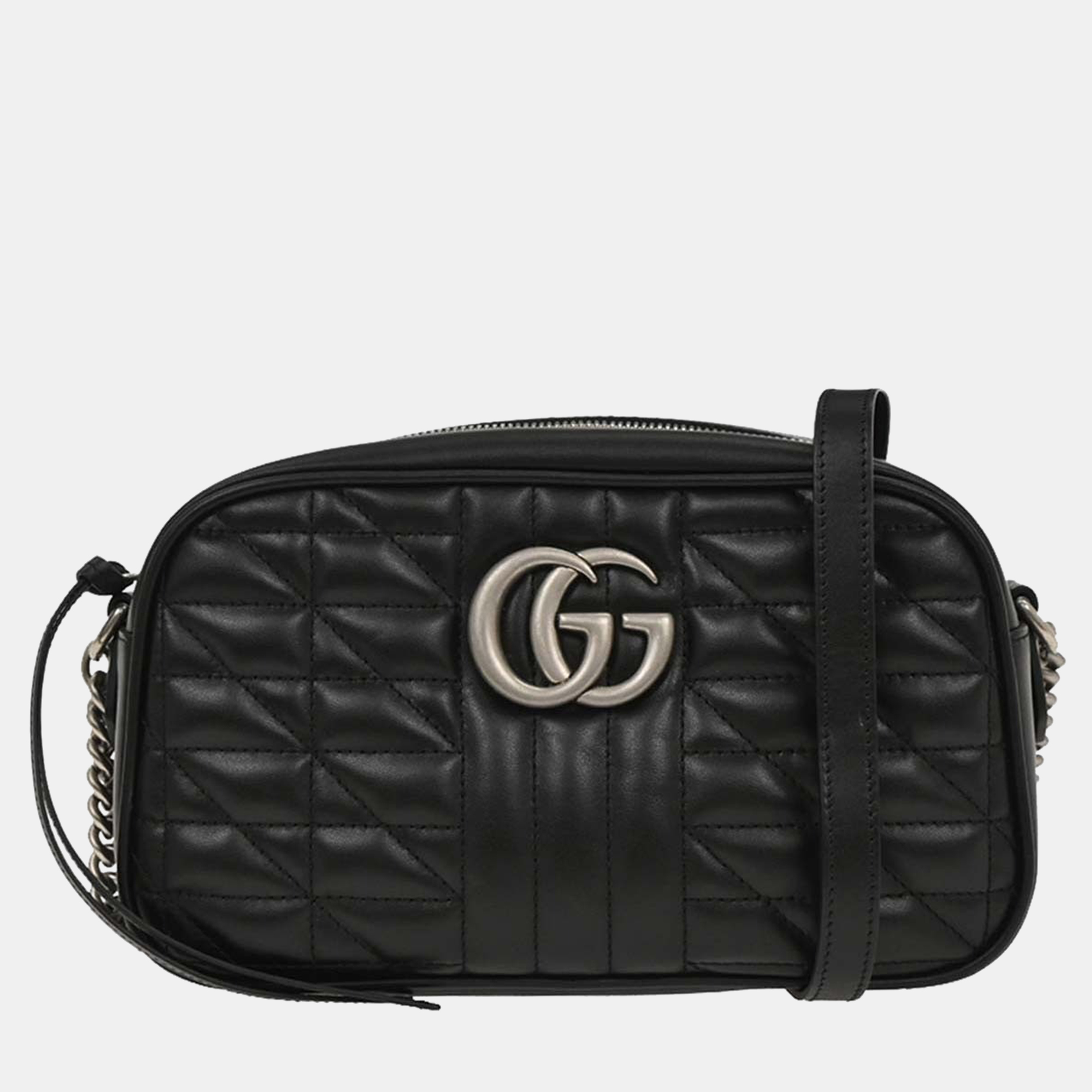 

Gucci Black GG Marmont Small Camera Bag