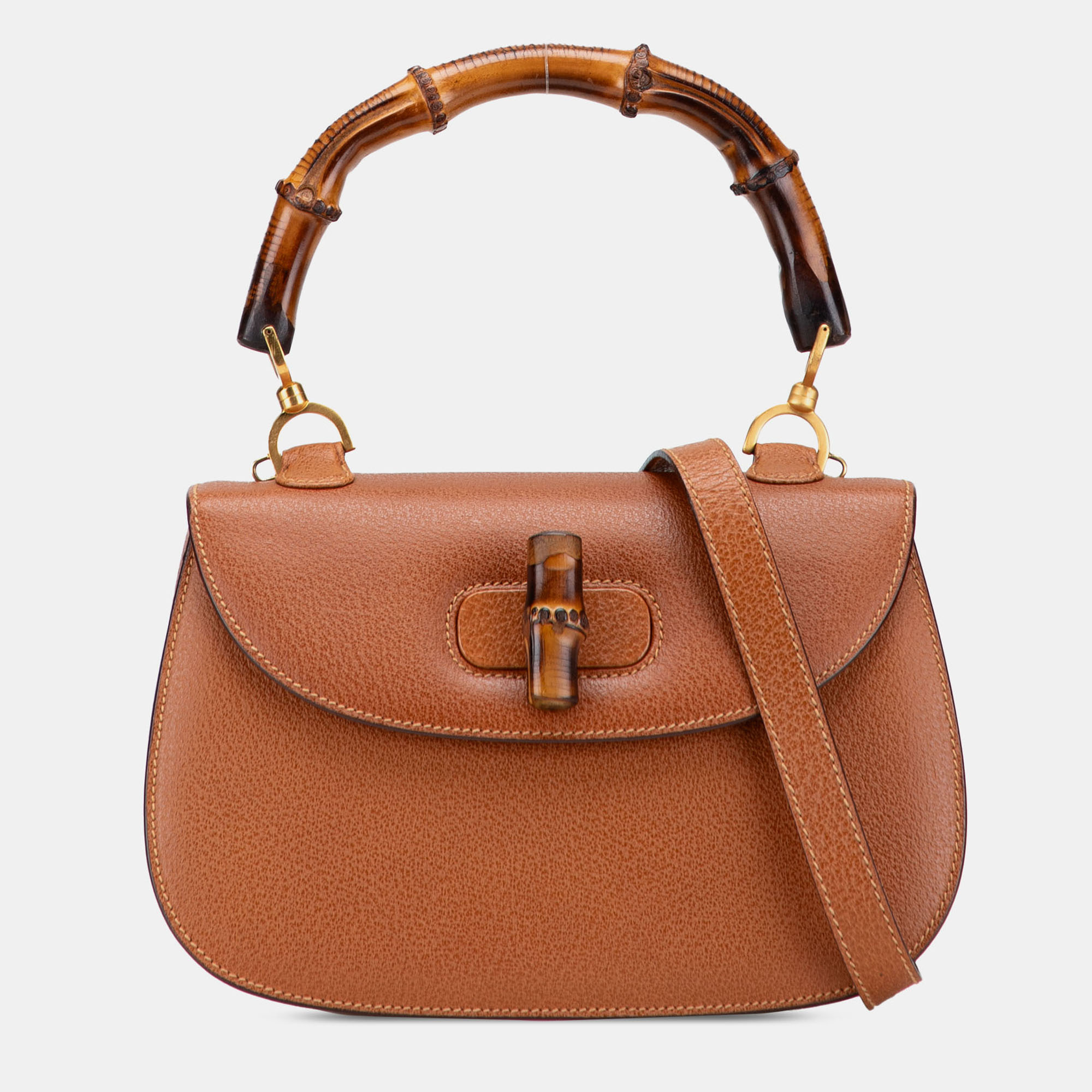 

Gucci Brown Calfskin Bamboo Night