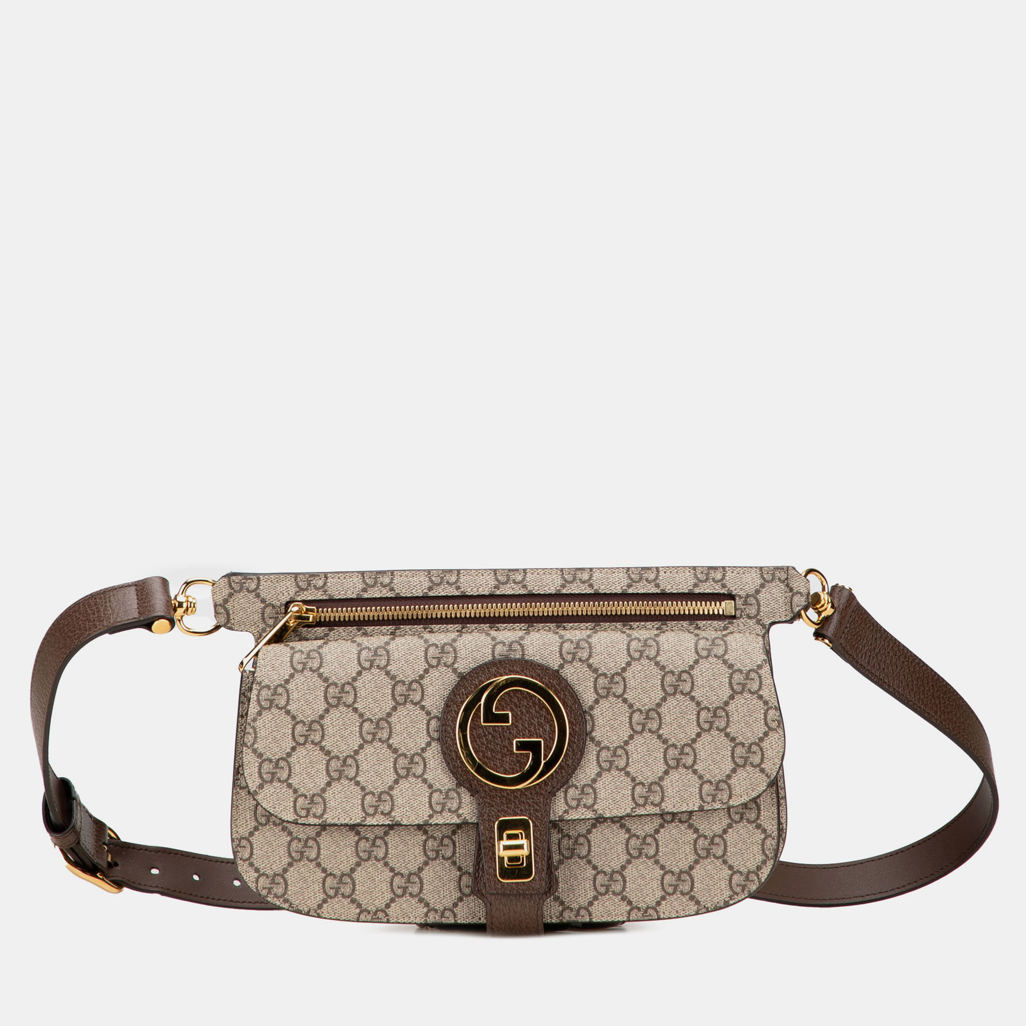 

Gucci Beige Brown GG Supreme Blondie Belt Bag