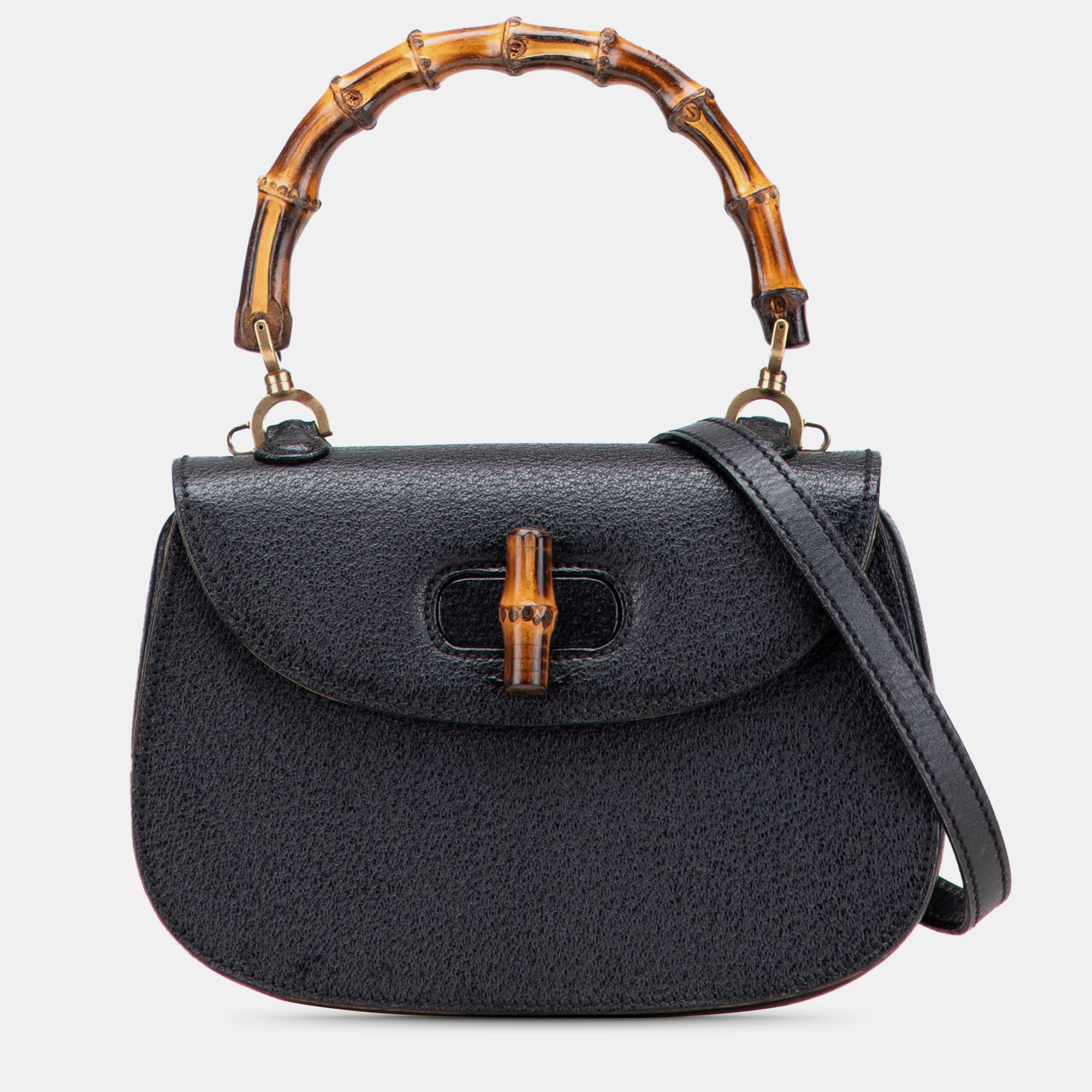 

Gucci Black Calfskin Bamboo Night