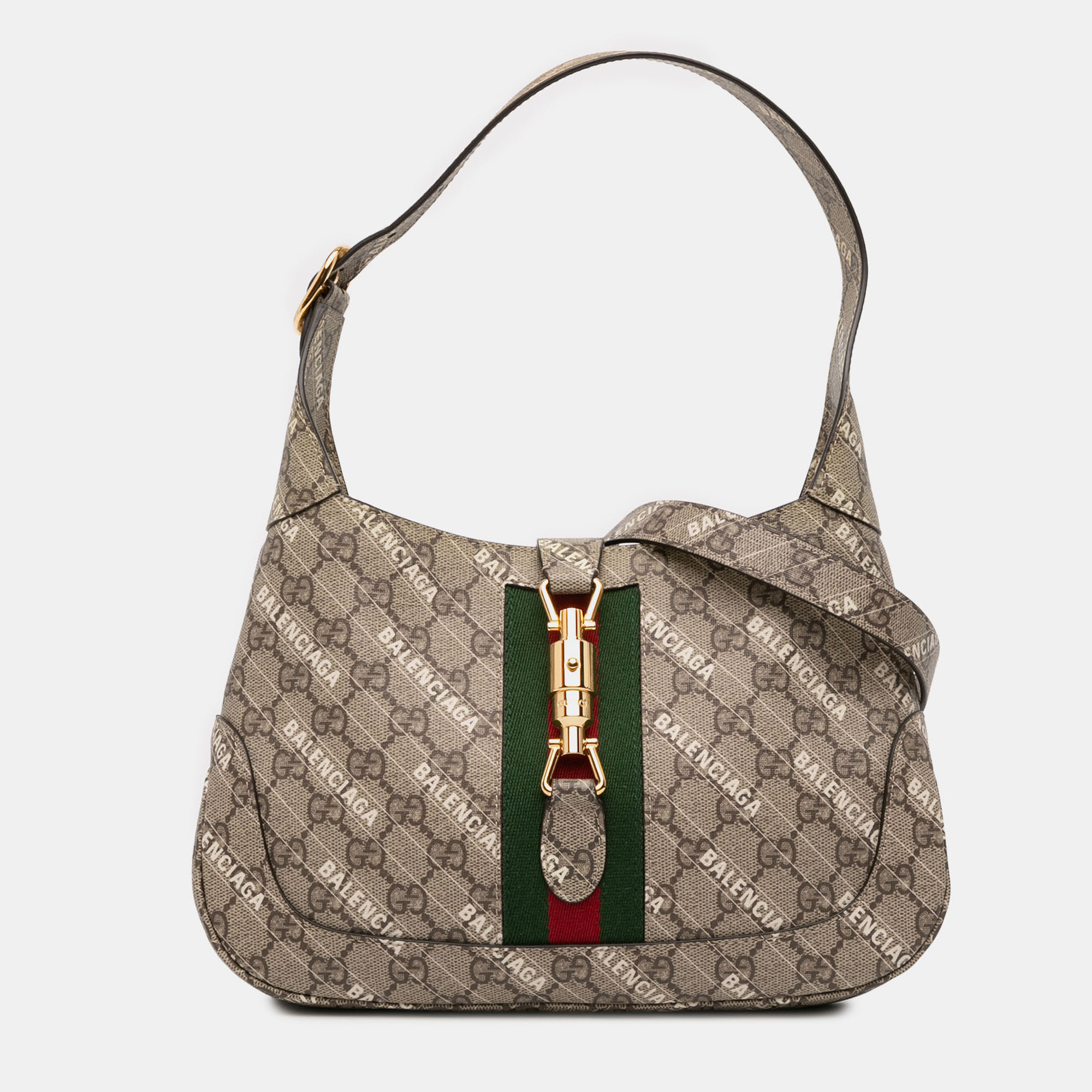 

Gucci Brown Balenciaga The Hacker Project Small GG Supreme Web Jackie 1961