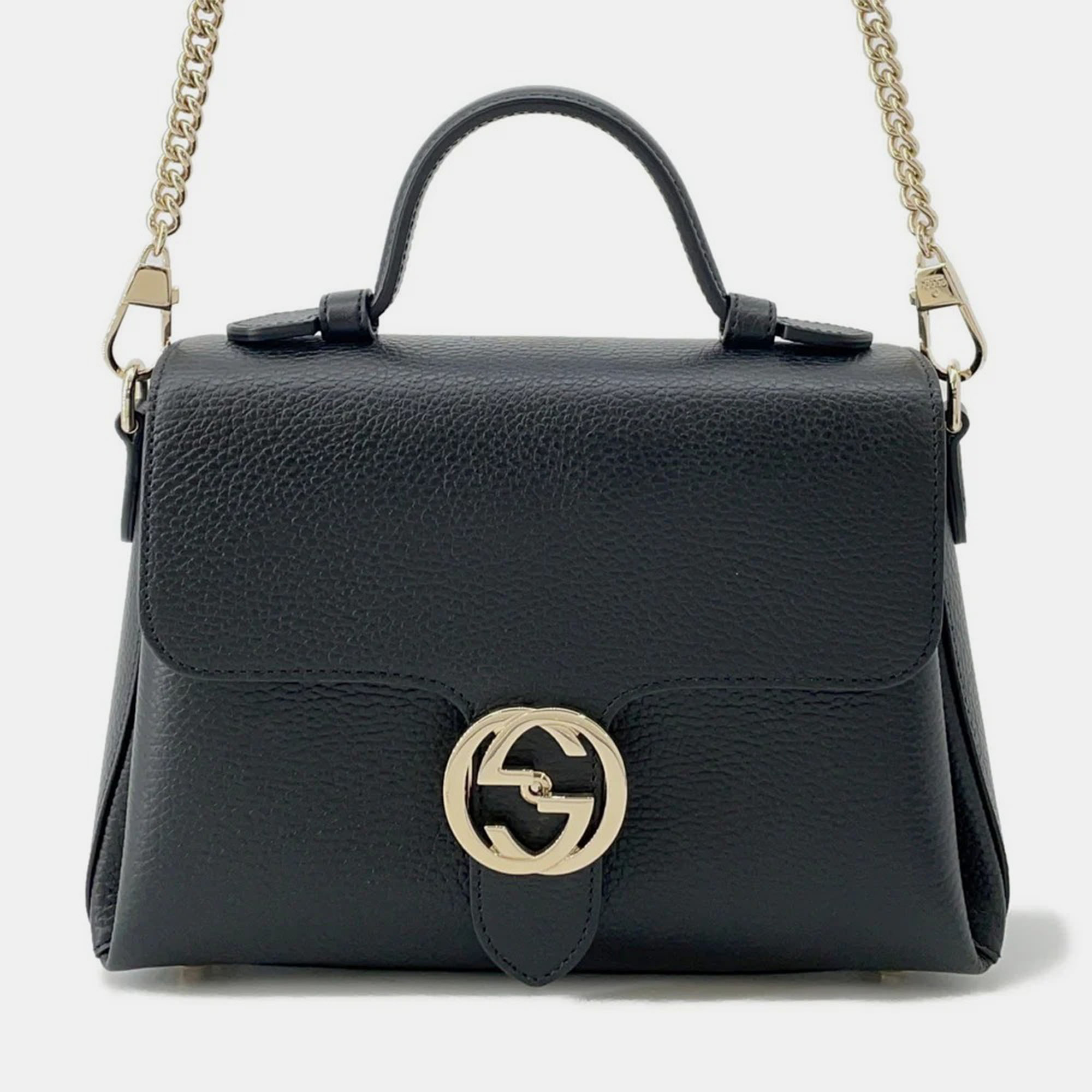 

Gucci Interlocking G Bag Black Leather