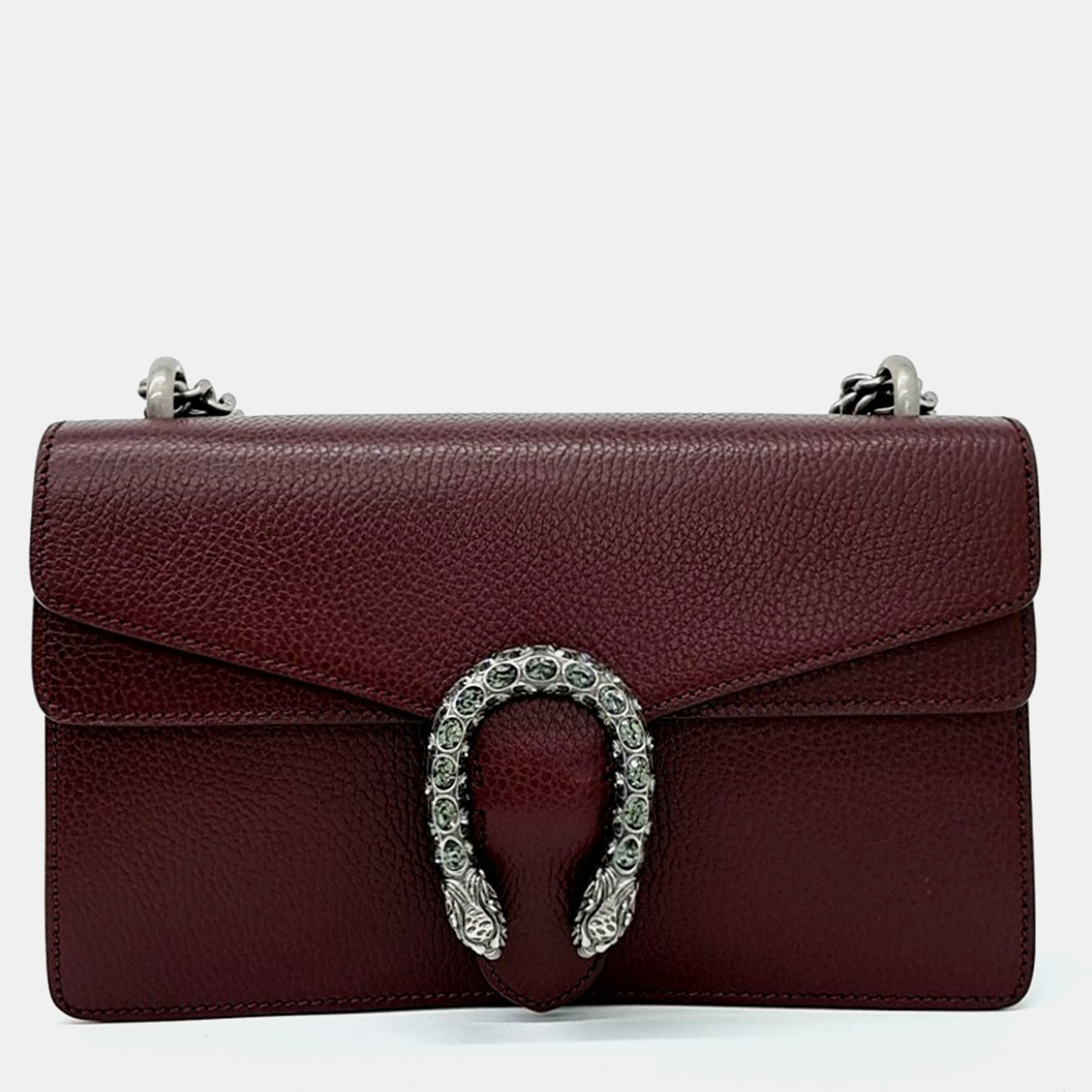 

Gucci Burgundy Leather Dionysus Chain Shoulder Bag