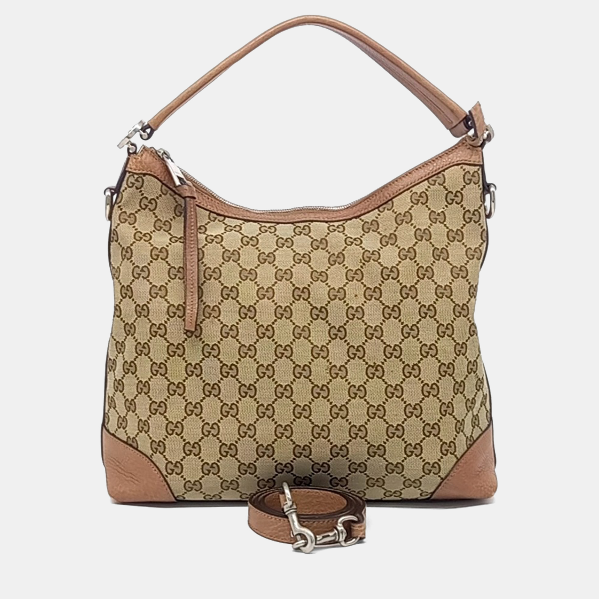 

Gucci Beige Fabric Jacquard Tote and Shoulder Bag