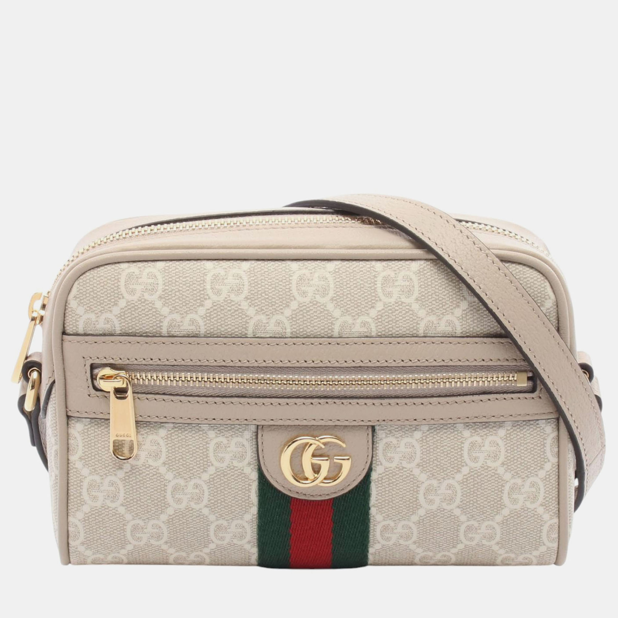 

Gucci Brown Mini GG Supreme Web Ophidia Crossbody