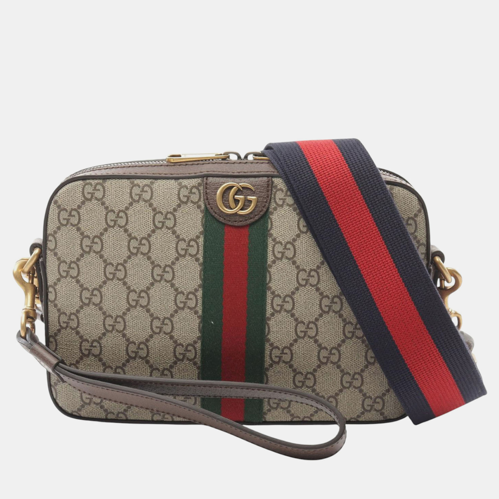 

Gucci Beige Small GG Supreme Web Ophidia Crossbody